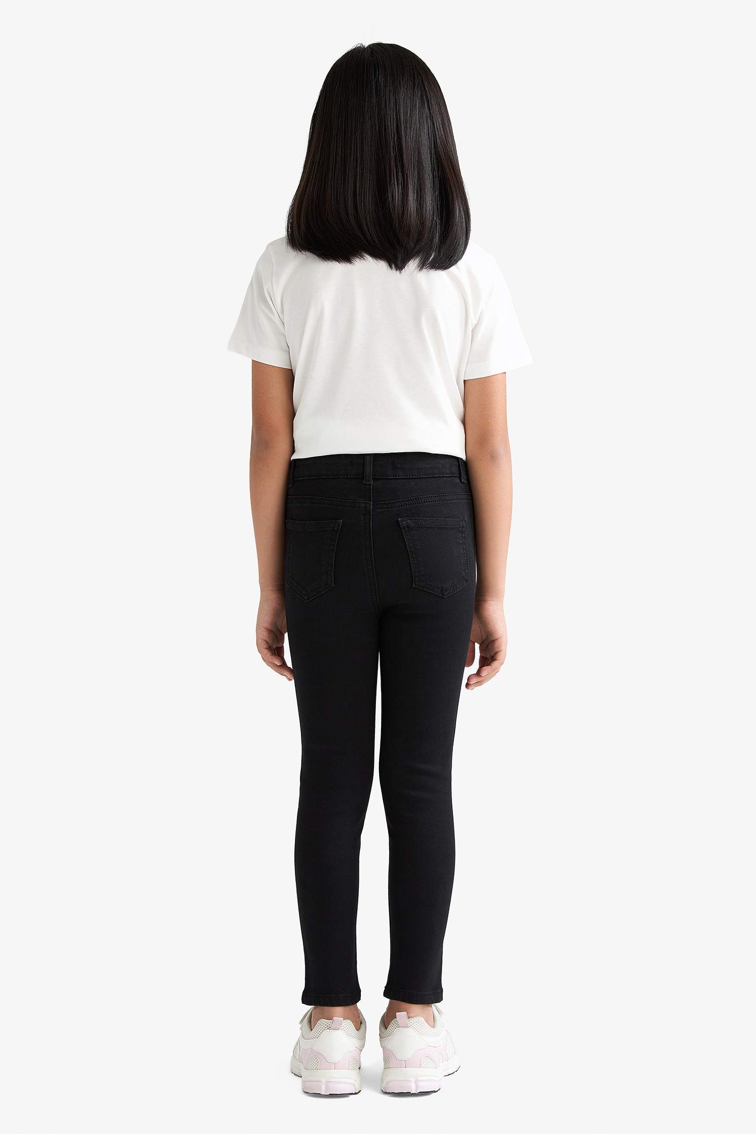 Kız Çocuk Skinny Fit Dar Paça Jean Pantolon