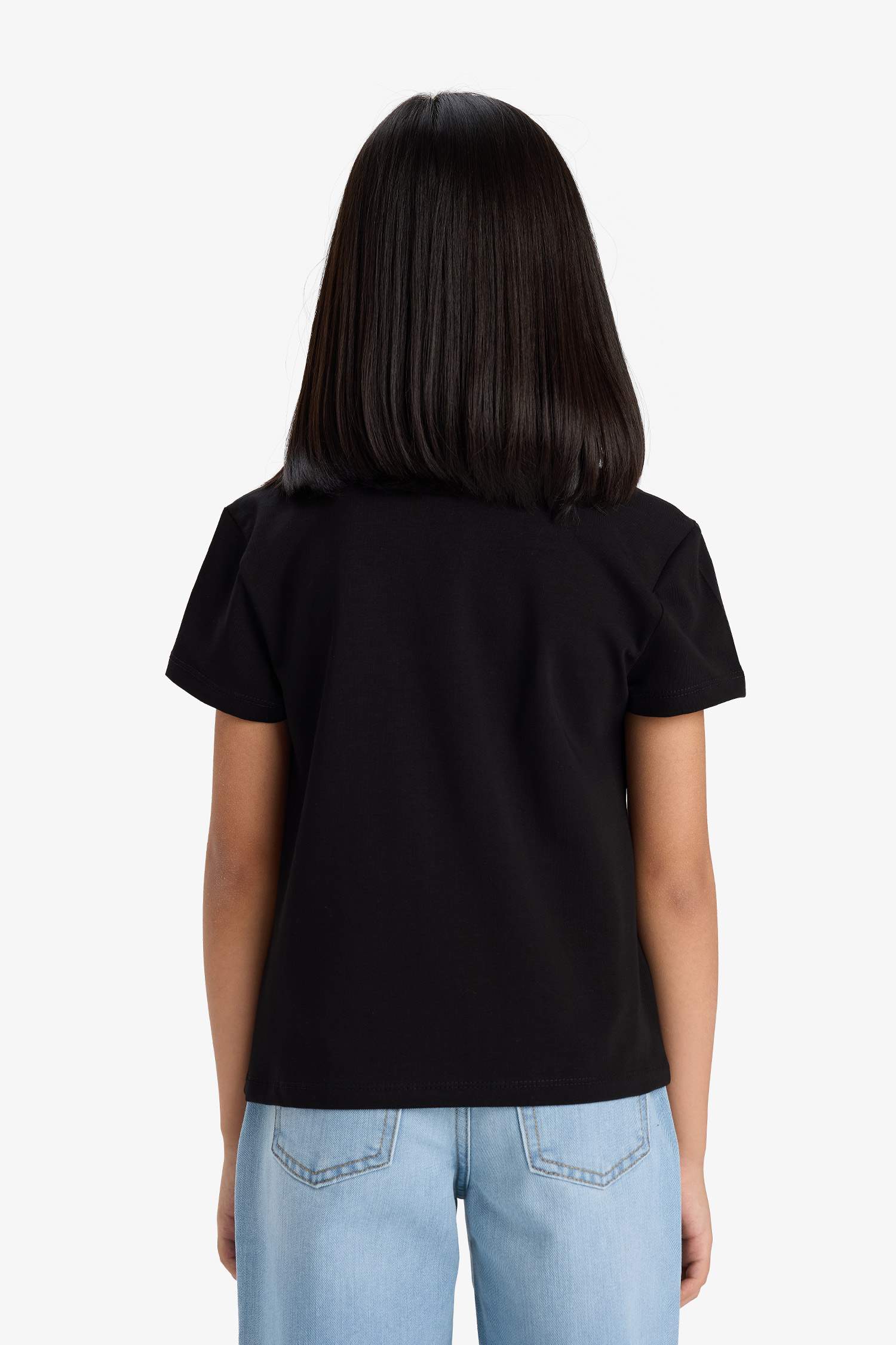 Girl Regular Fit Crew Neck Short Sleeve T-Shirt