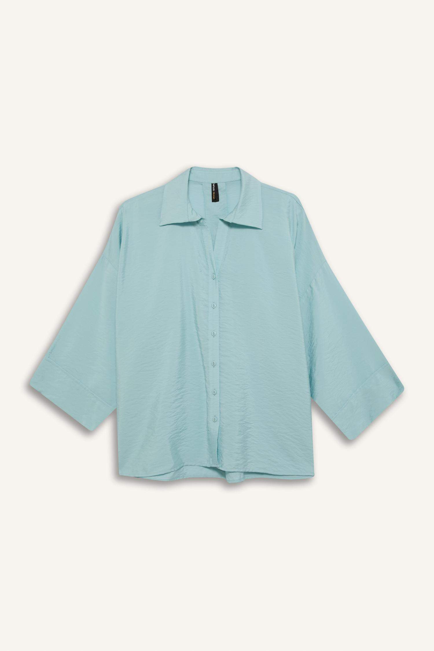 Chemises à manches longues Col En V