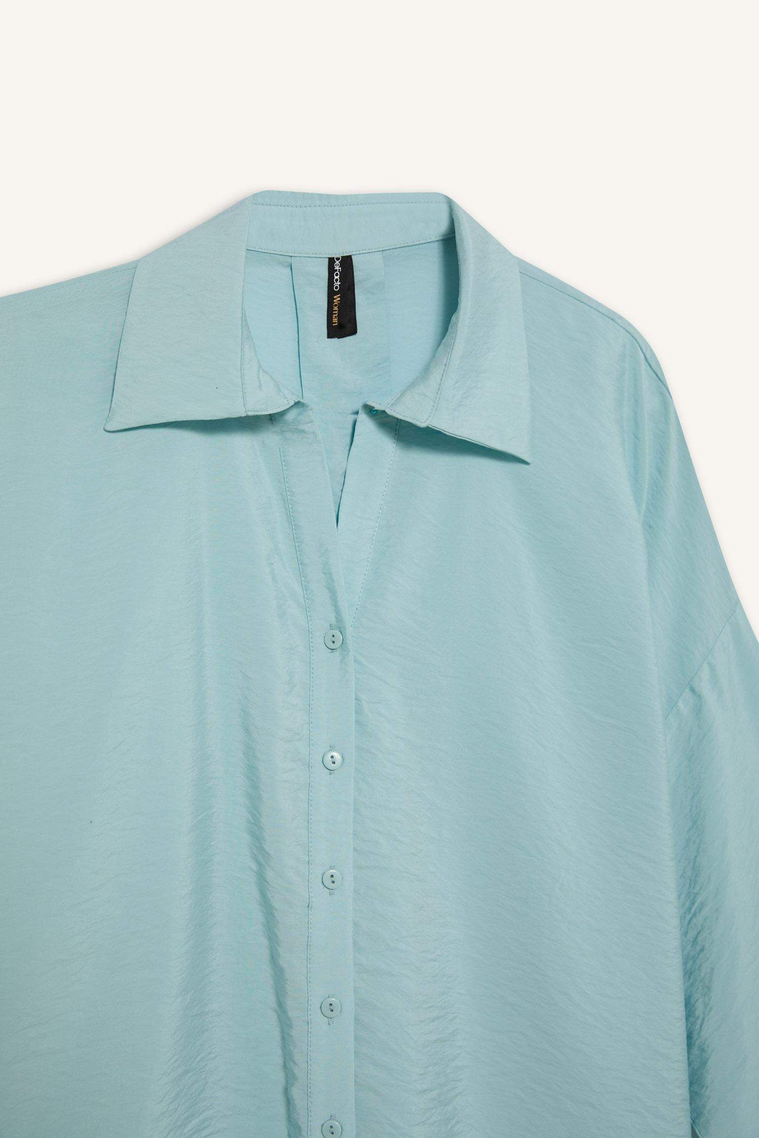 Chemises à manches longues Col En V