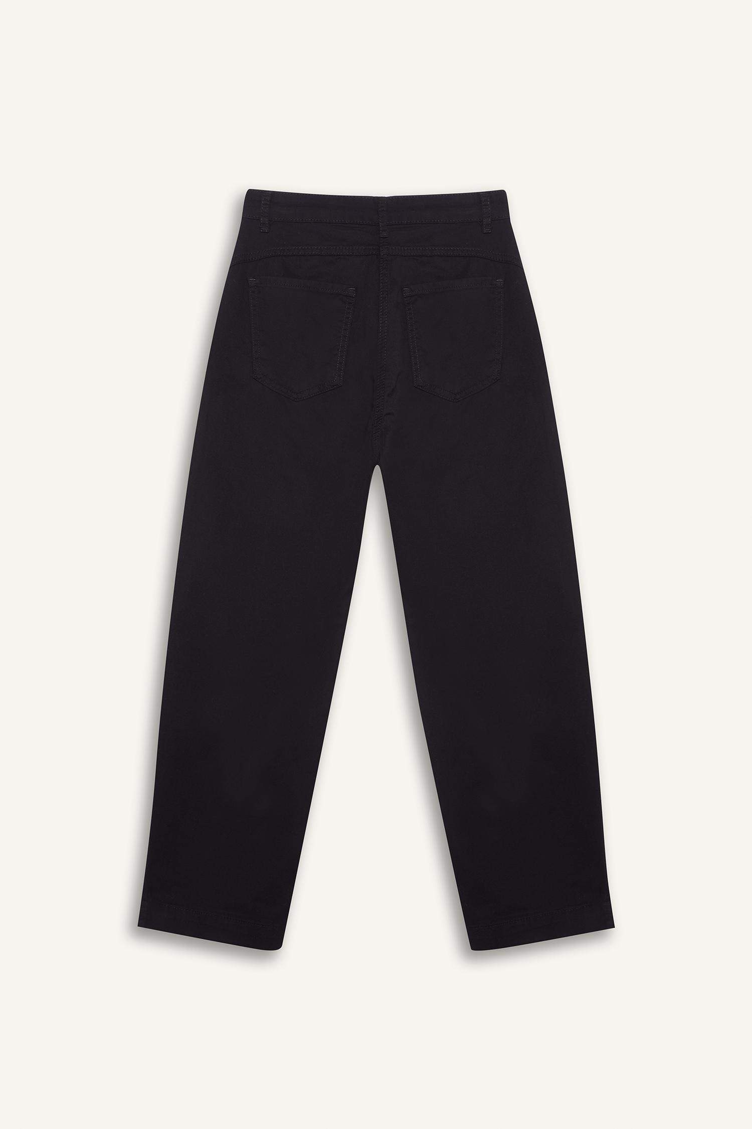 Carrot Fit Gabardin Pantolon Normal Bel