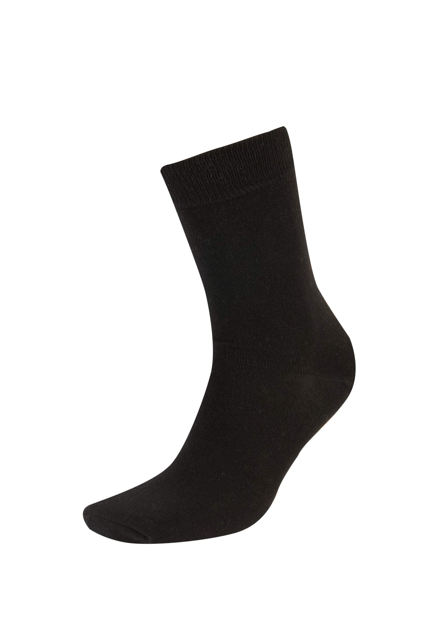 Erkek 7'li Pamuklu Uzun Çorap