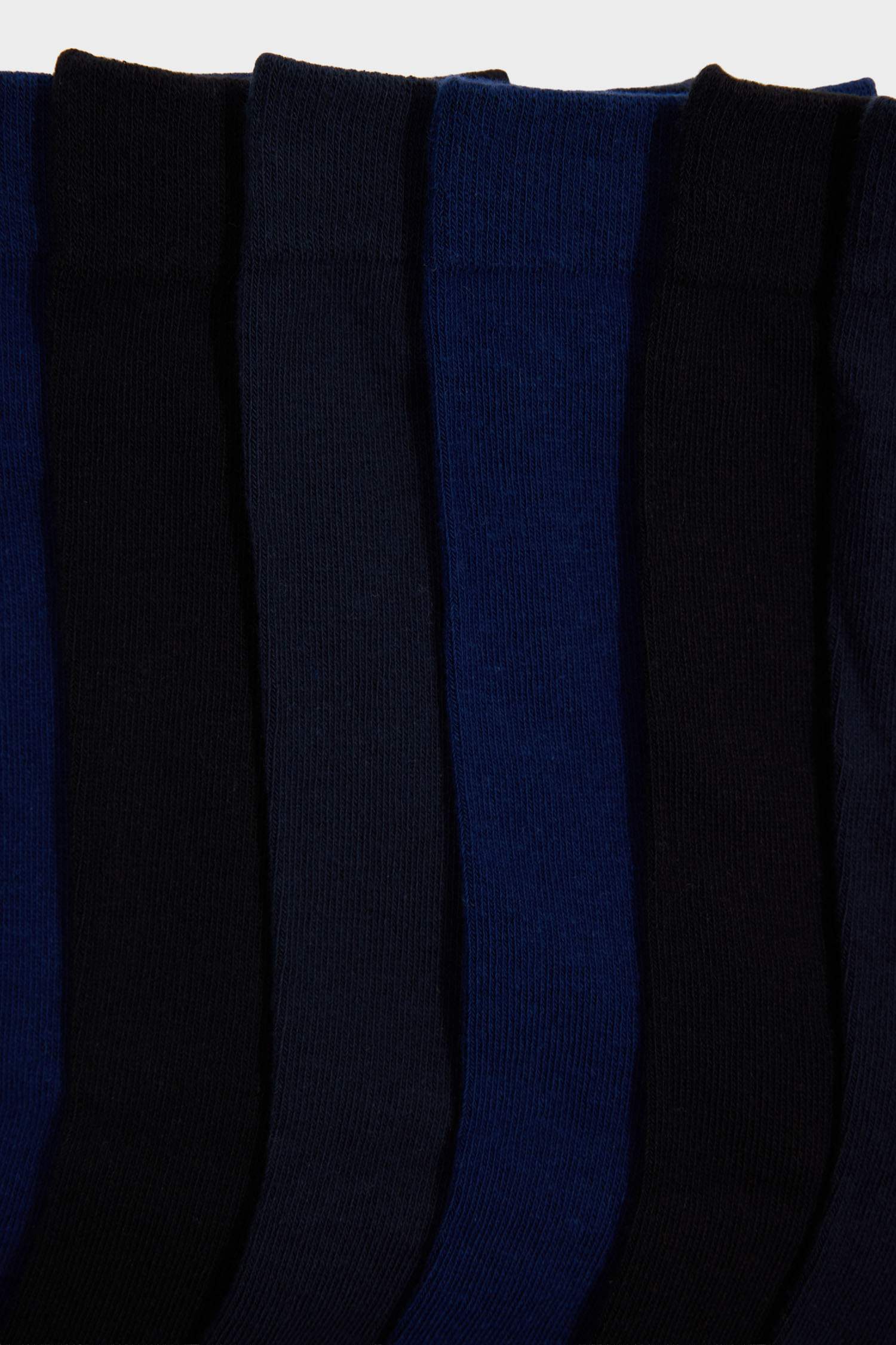 Erkek 7'li Pamuklu Uzun Çorap