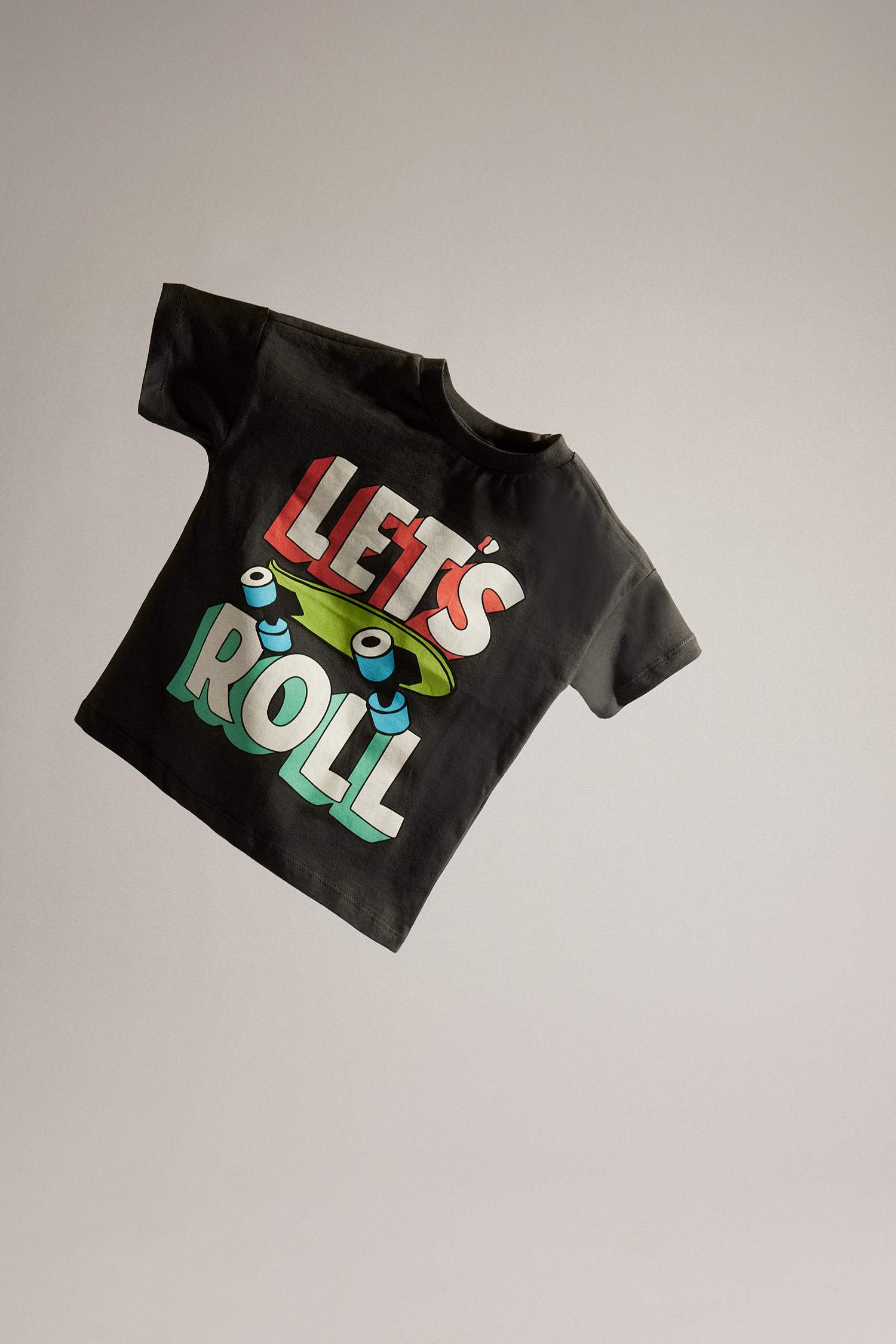 Baby Boy Skateboard Printed T-Shirt Sweatpants 2 Piece Set