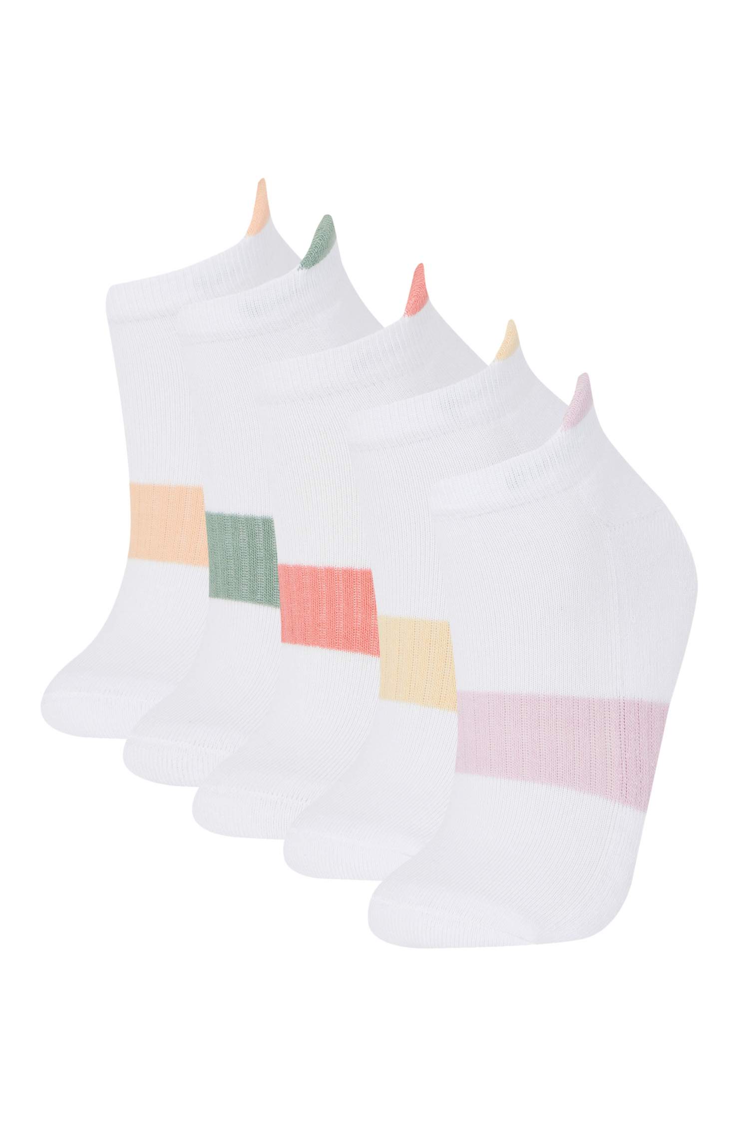 Kız Çocuk 5'li Pamuklu Patik Çorap