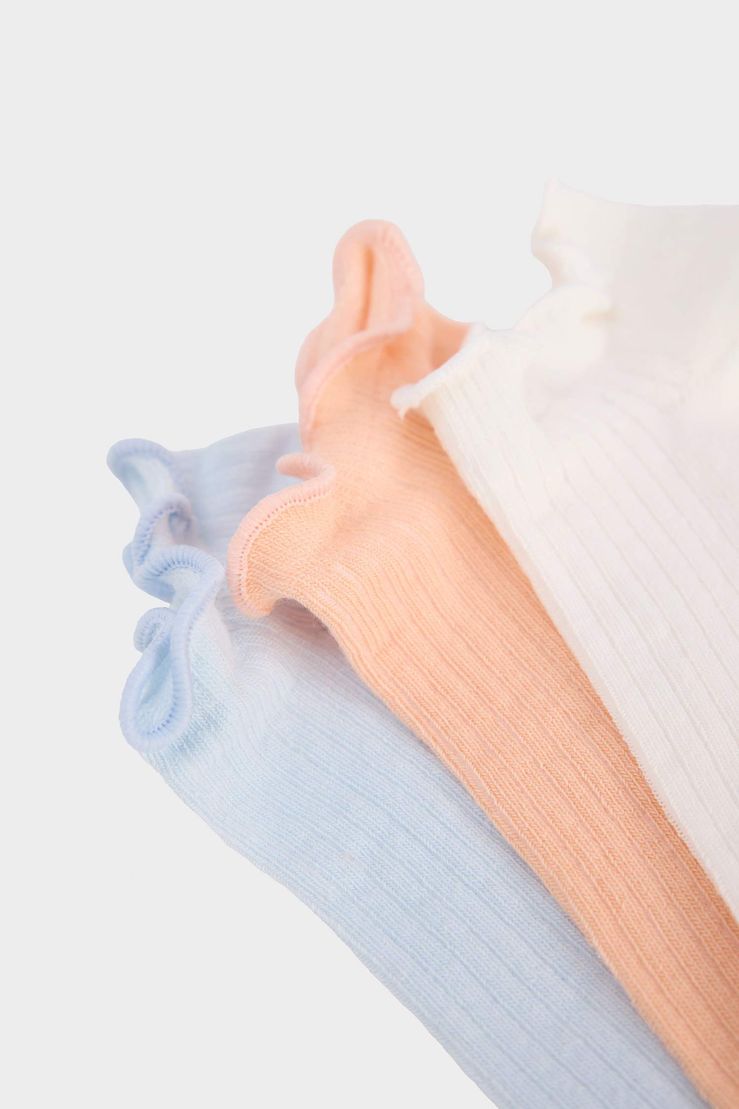 Girl Frilly 3 Piece Cotton Ankle Socks