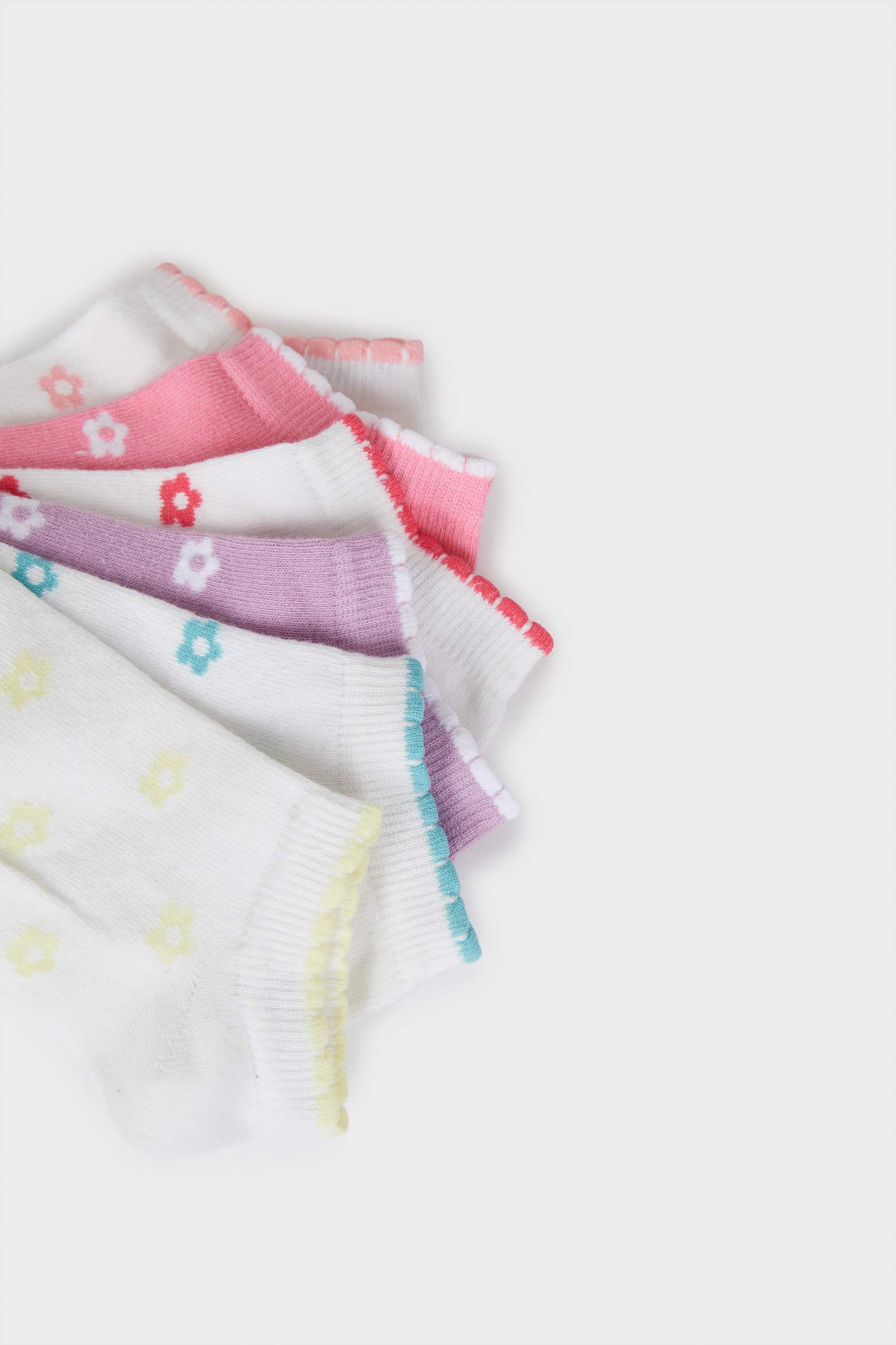 Девичьи носки, 7 пар, из хлопка, низкие