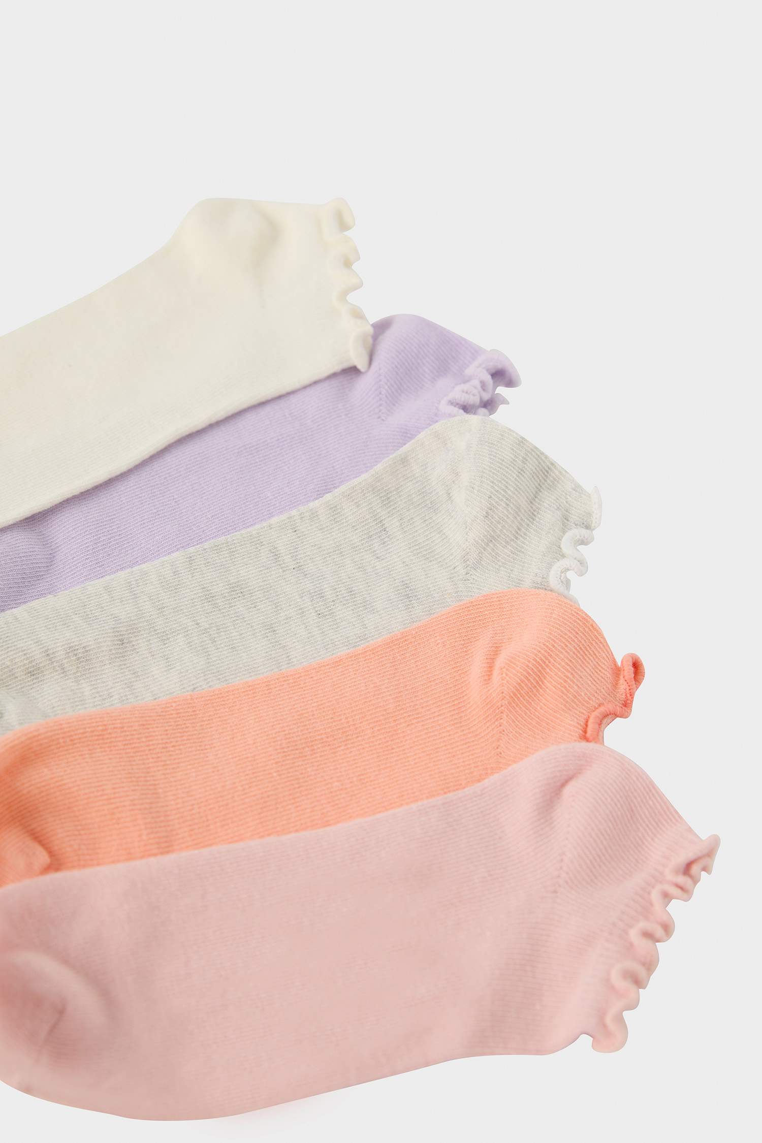 Kız Çocuk 5'li Pamuklu Patik Çorap