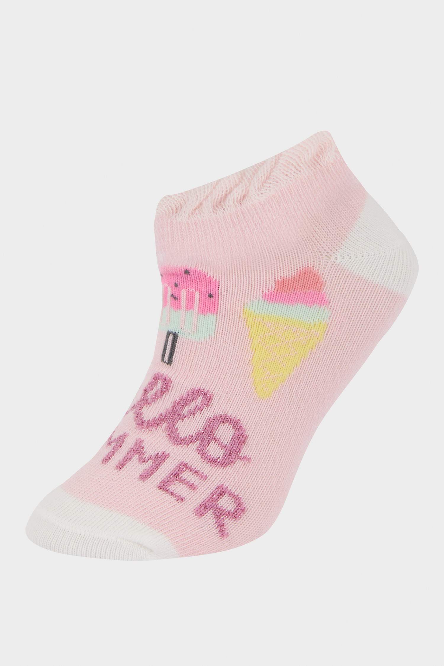 Kız Çocuk 5'li Pamuklu Patik Çorap