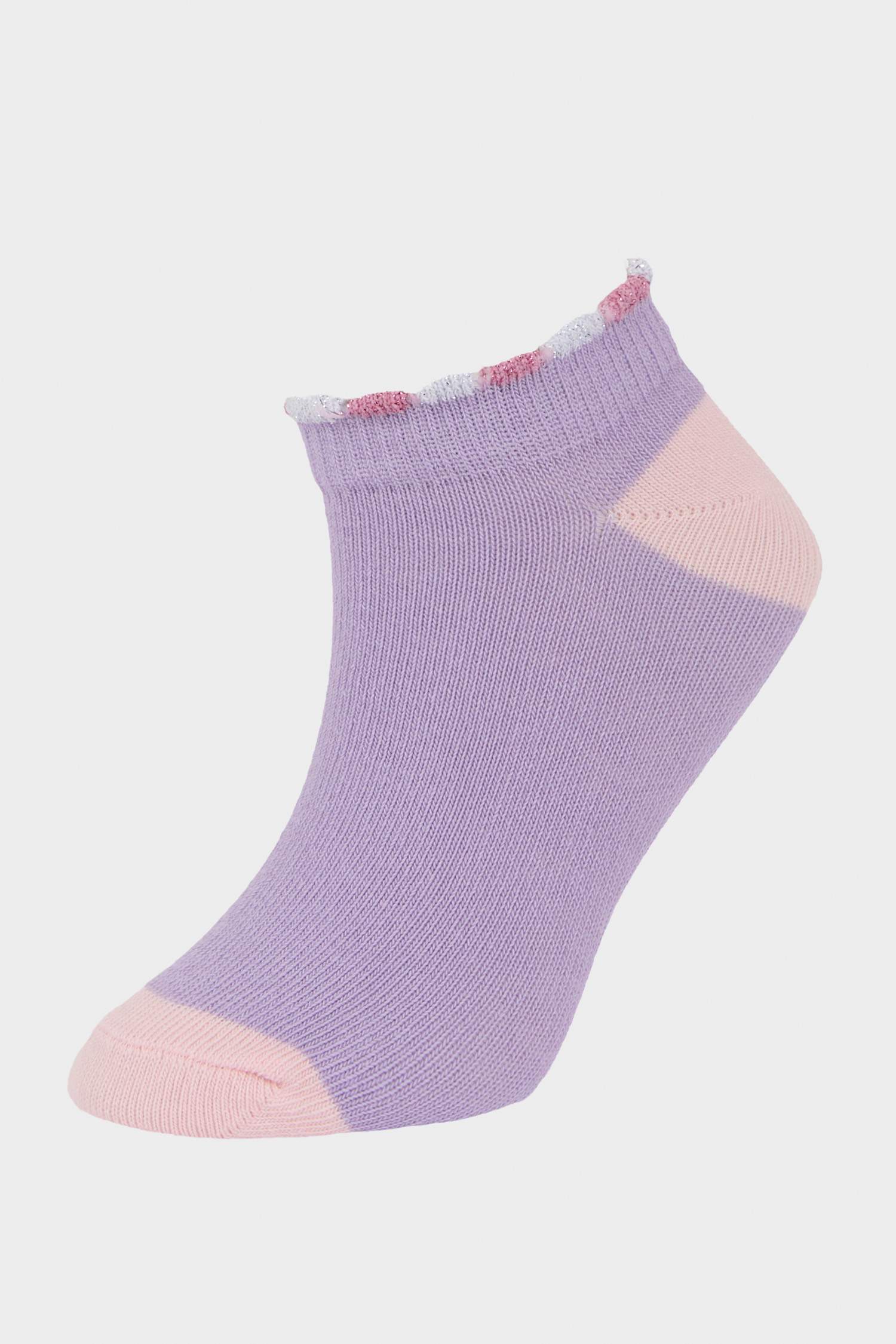 Kız Çocuk 5'li Pamuklu Patik Çorap