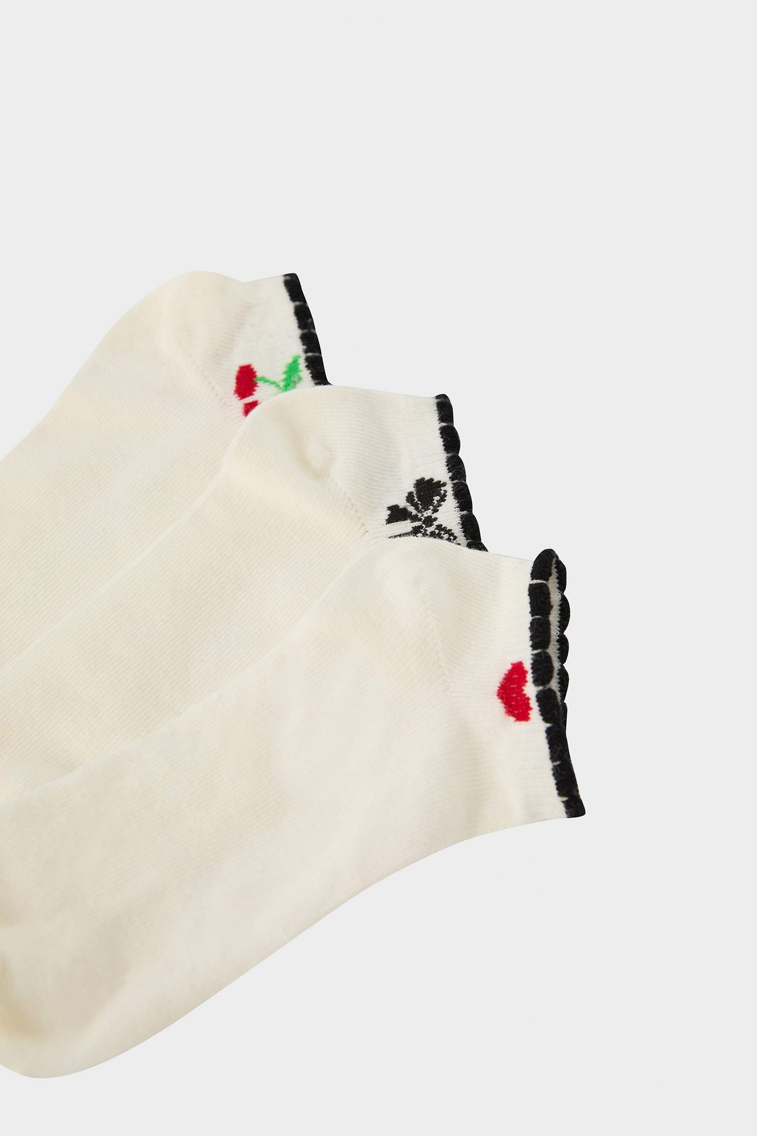 Kız Çocuk 3'lü Pamuklu Patik Çorap