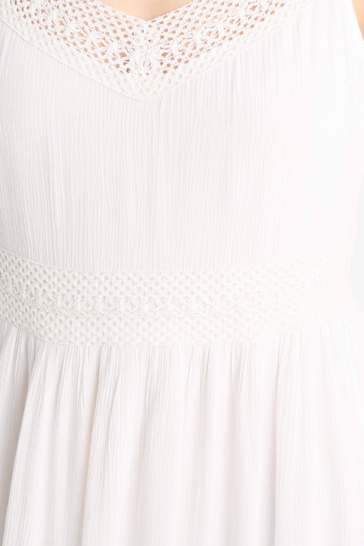 فستان ميدي قطن كت بقصة A بياخة V