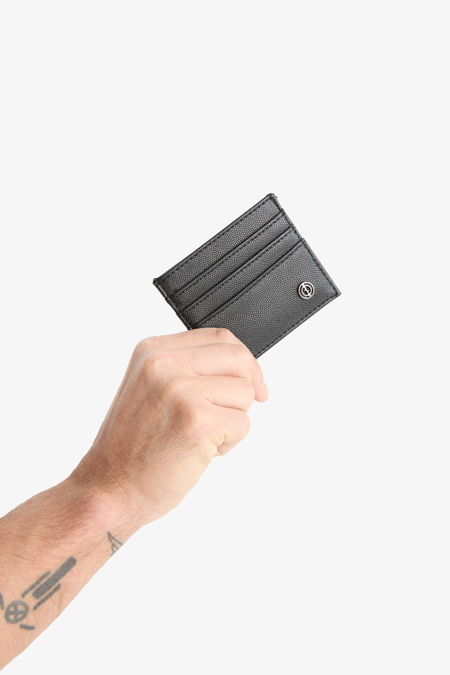 Man Faux Leather Card Holder