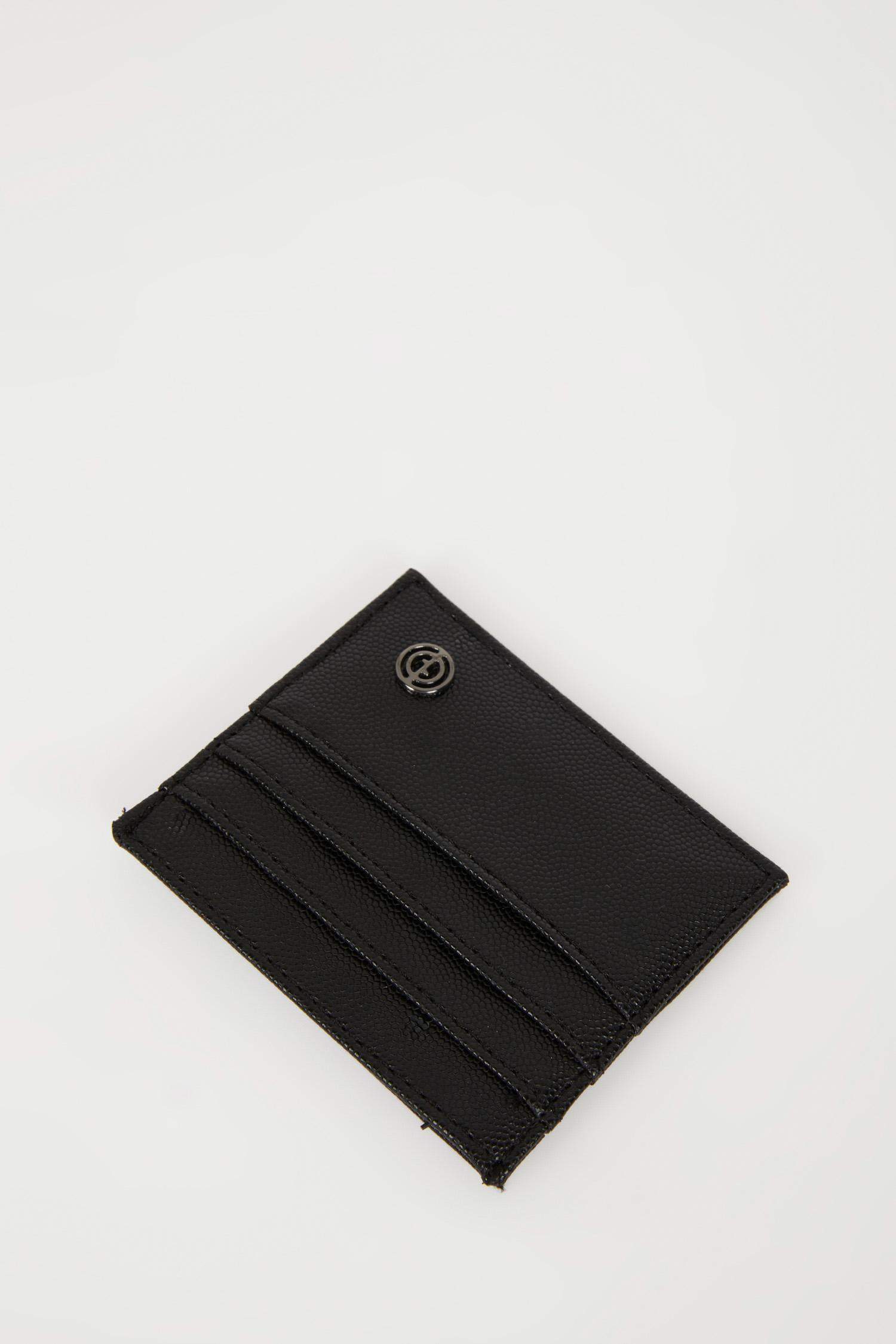 Man Faux Leather Card Holder