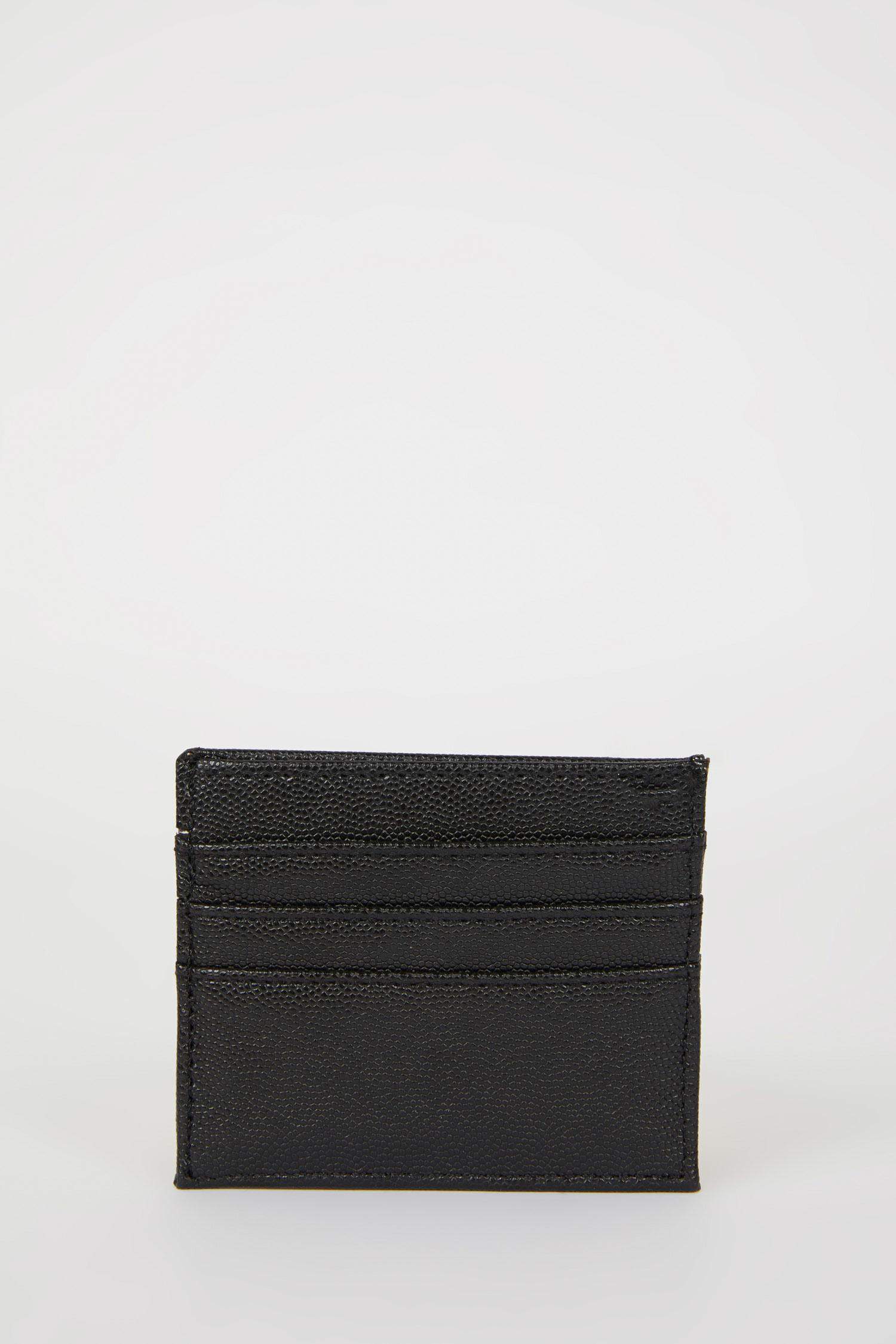 Man Faux Leather Card Holder