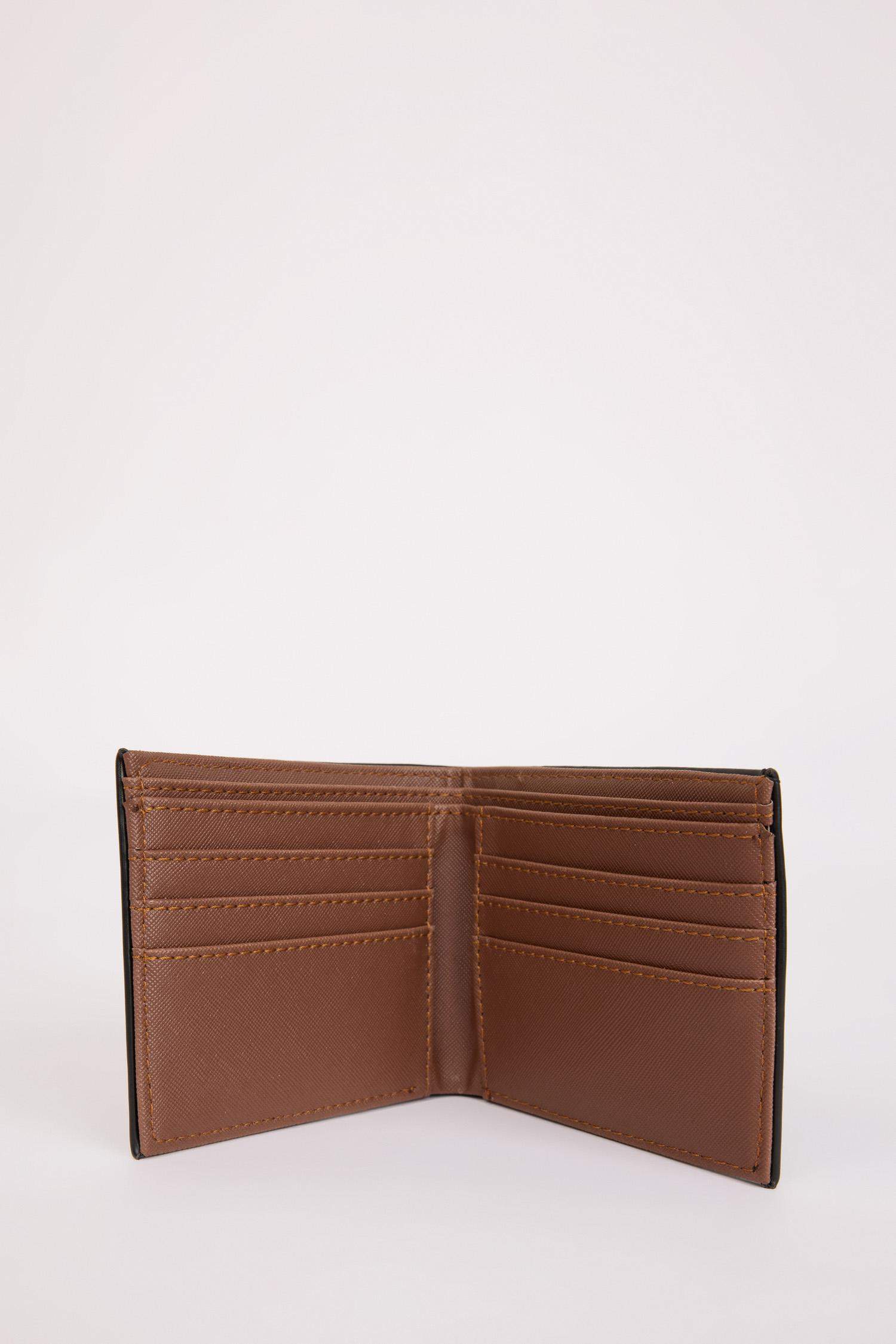Man Faux Leather Wallet