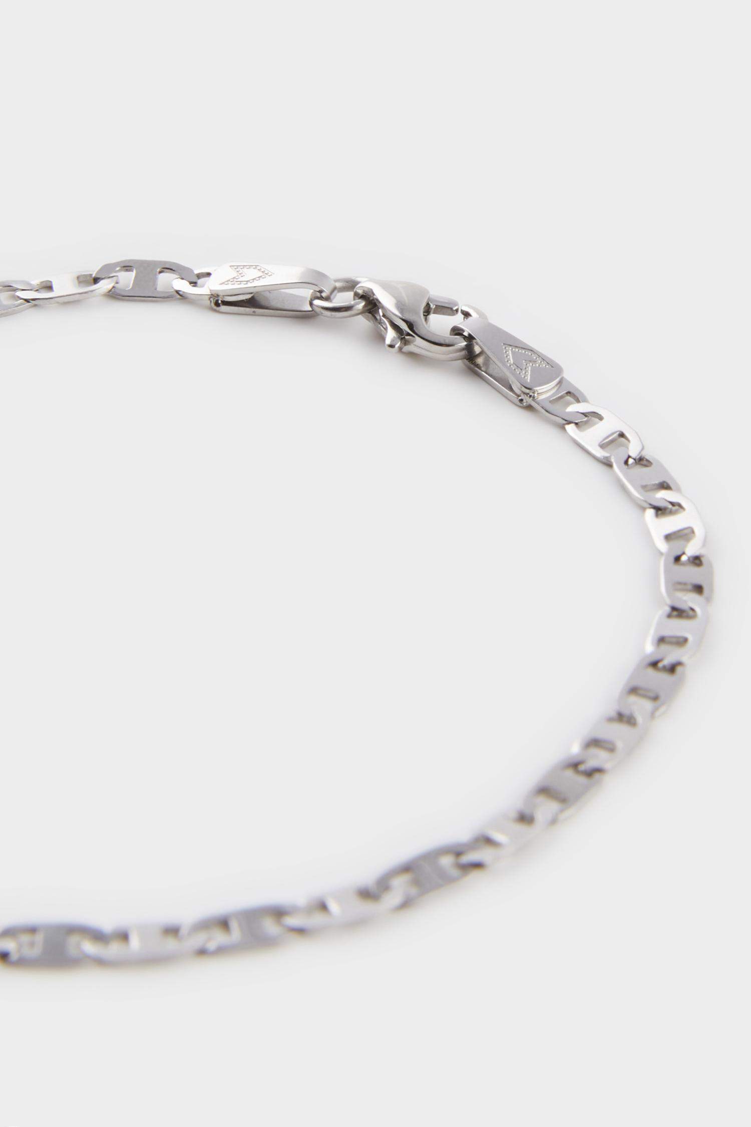 AtolyeWolf x DeFacto Erkek 2'li Kırmızı Deri Çelik Parçalı ve Gümüş Bar Çelik Zincirli Bileklik