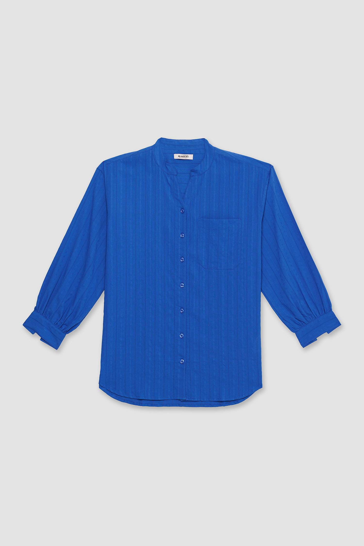 تونيك كم طويل من التويل قصة عادية