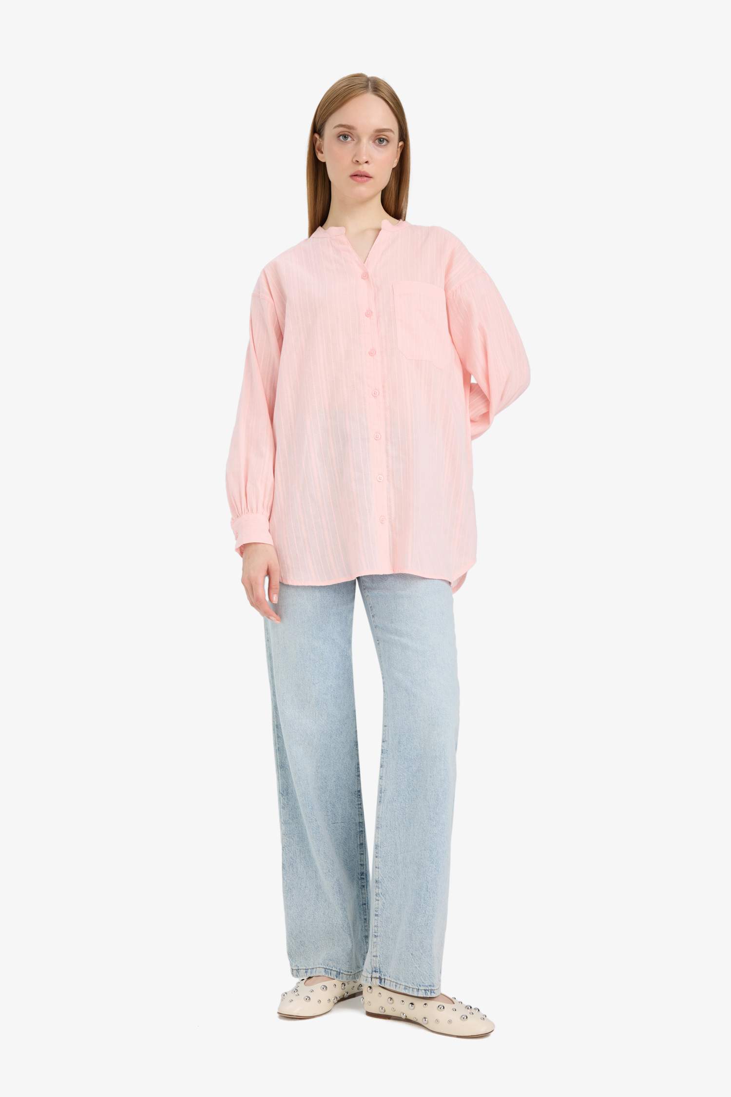 Regular Fit Long Sleeve Tunic