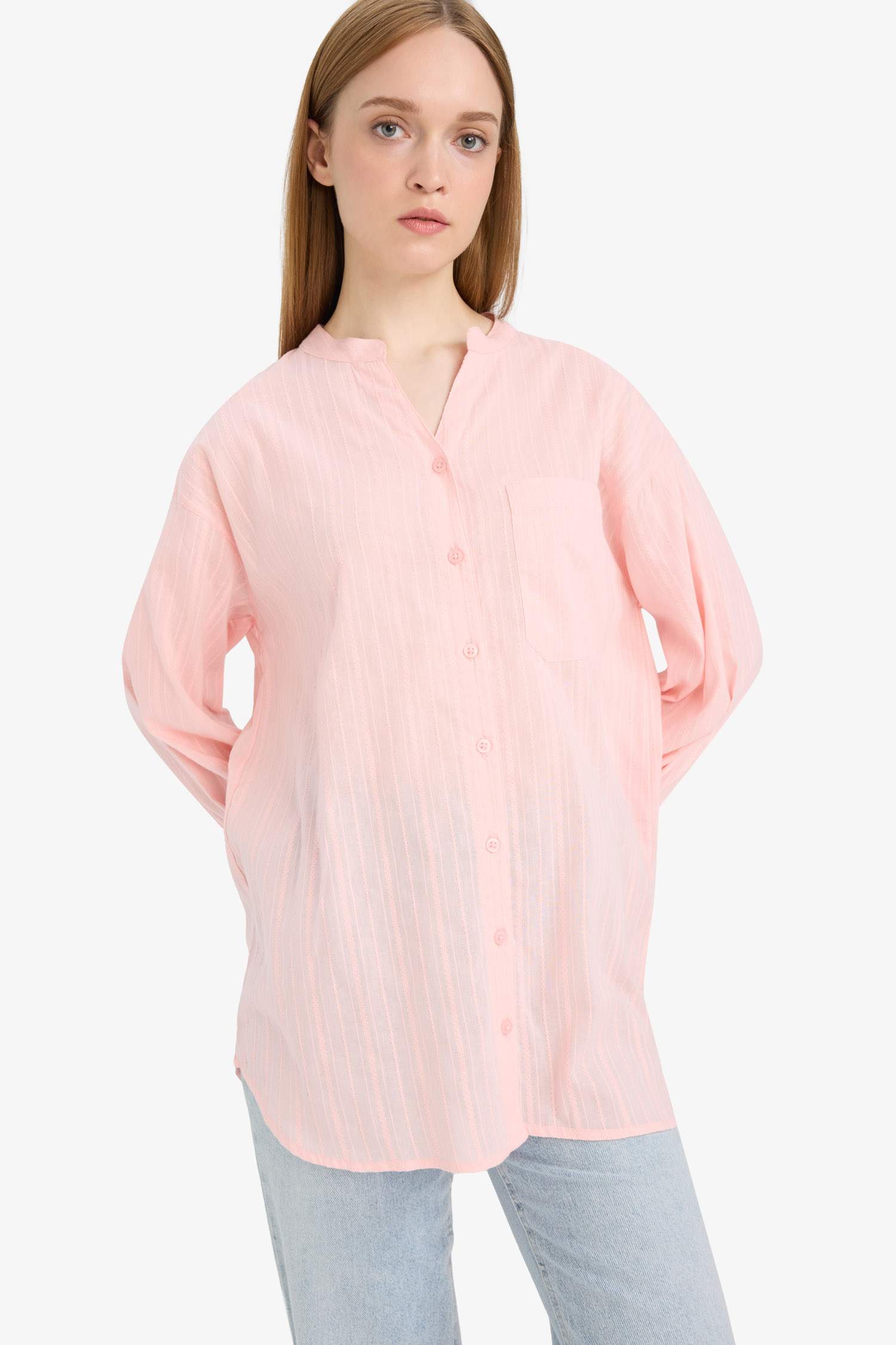 Regular Fit Long Sleeve Tunic