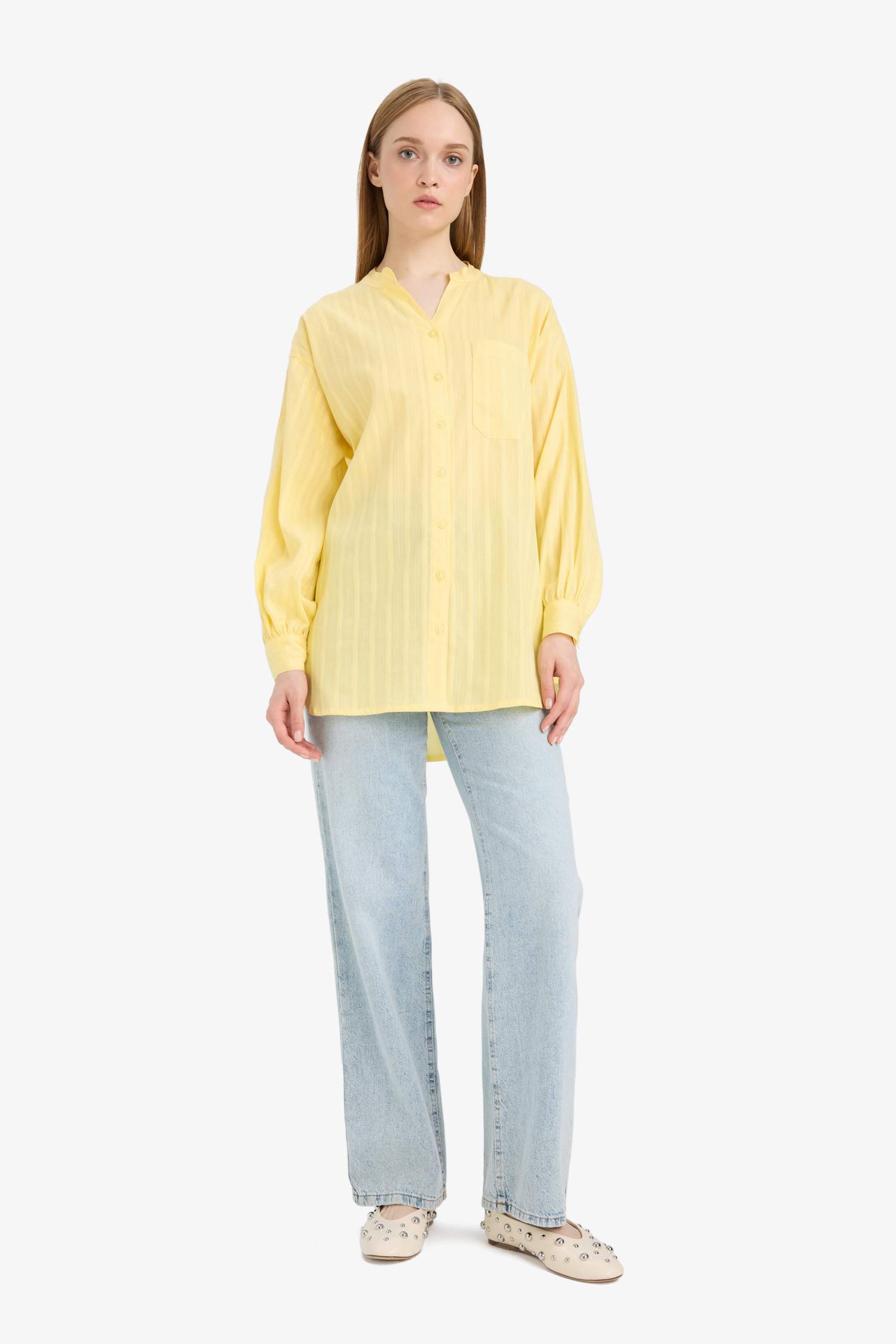 Regular Fit Long Sleeve Tunic