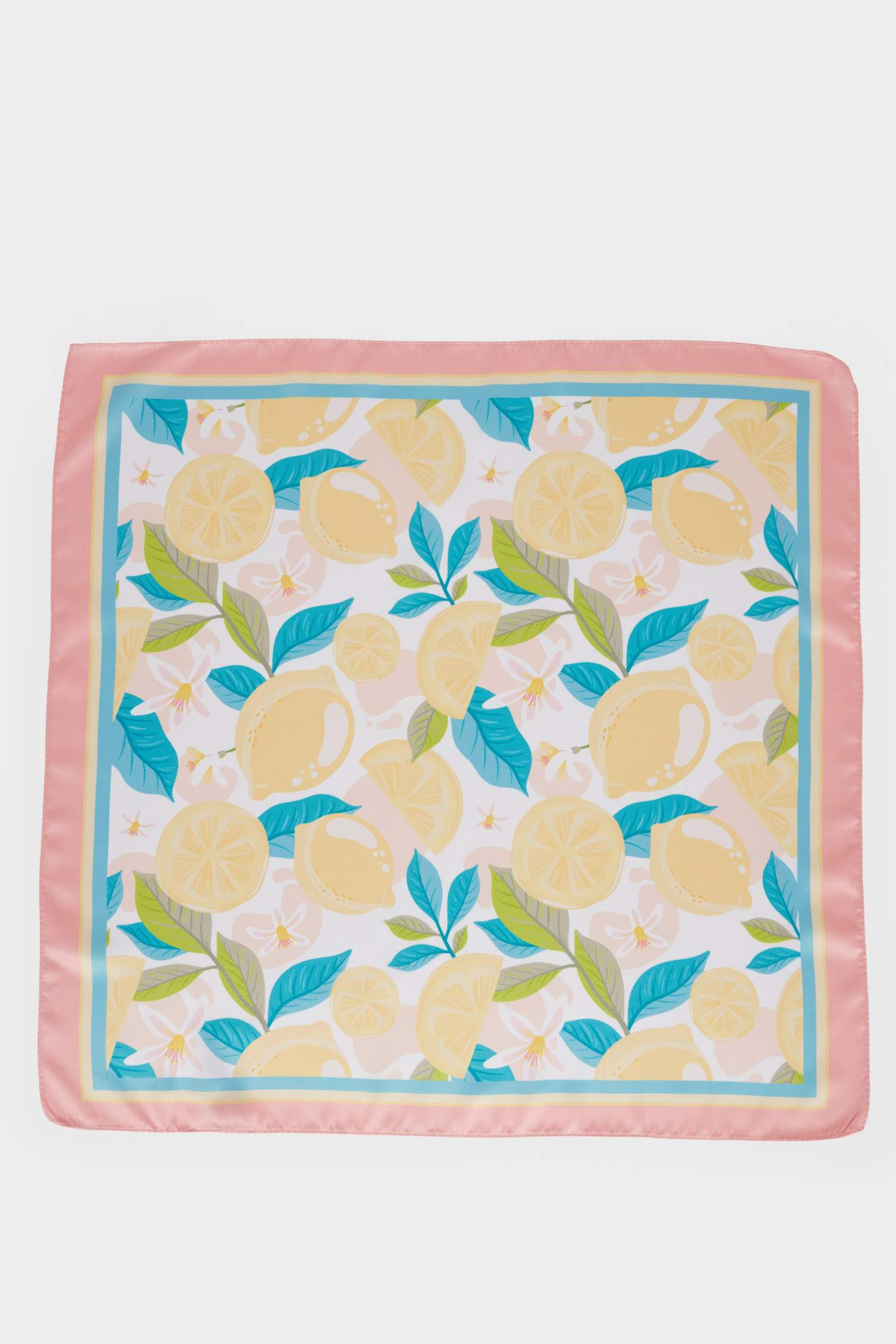 Foulard en satin imprimé pour femme