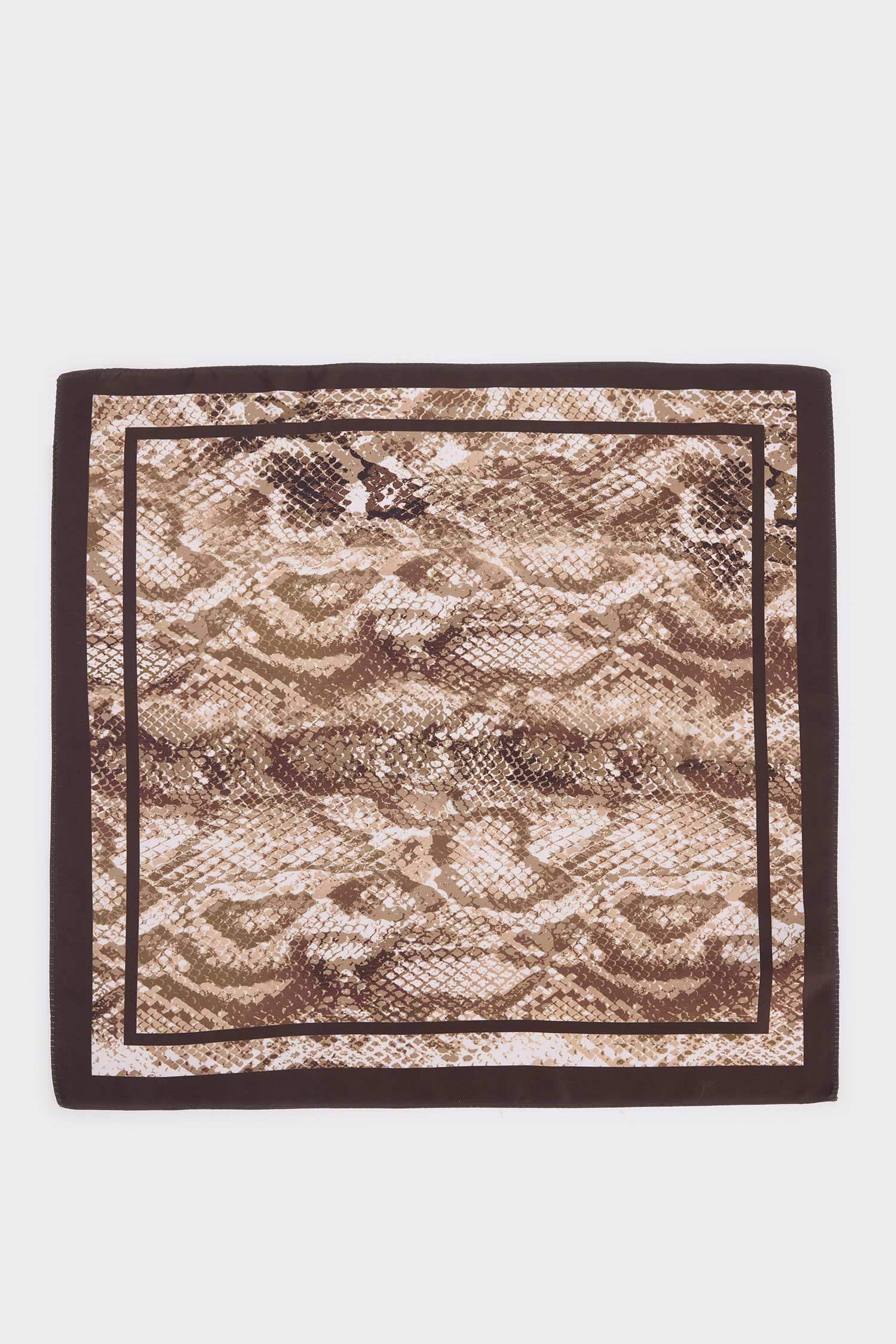 Kadın Desenli Saten Fular