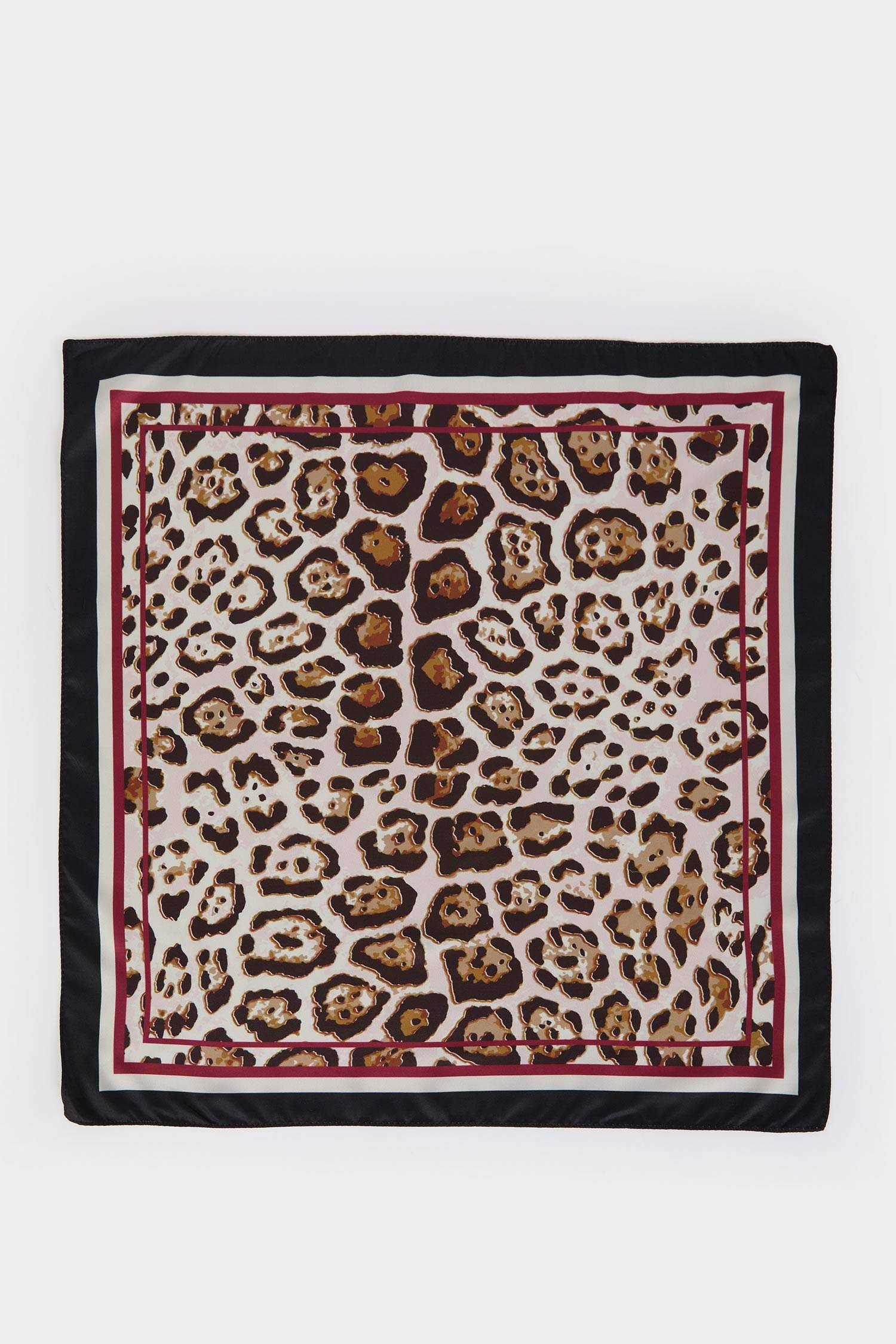 Kadın Desenli Saten Fular