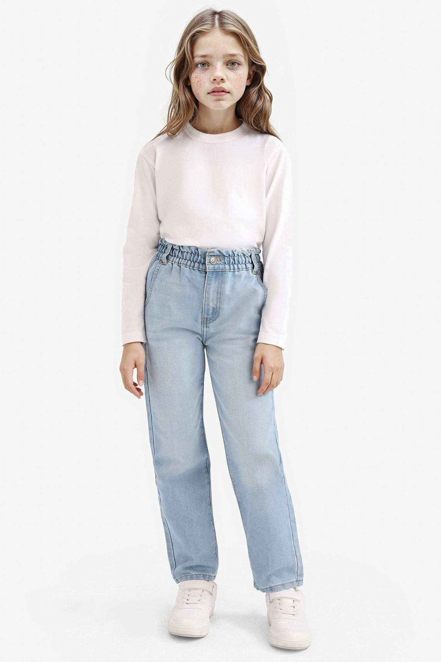 Қыздарға папербаг деним Шалбар