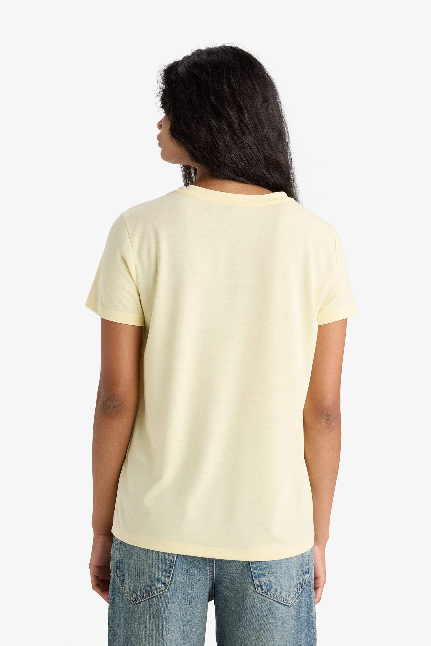 Regular Fit Crew Neck Printed Short Sleeve T-Shirt