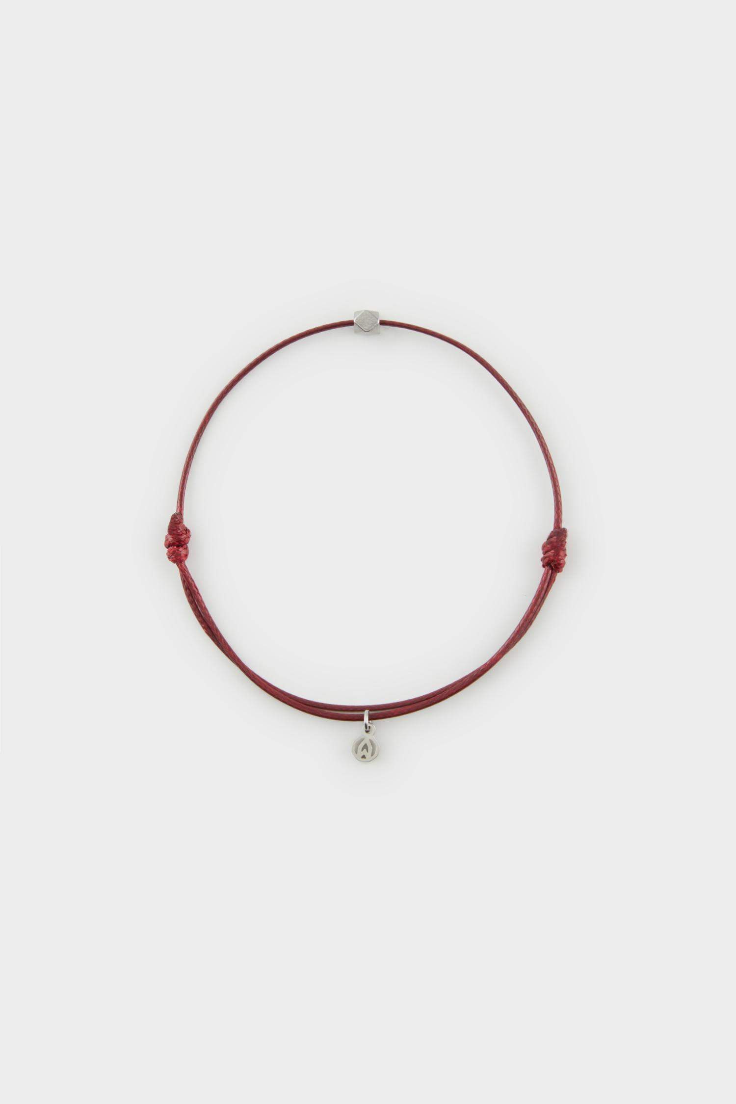 AtolyeWolf x DeFacto Unısex İp Çelik Parçalı Bardo Şans Bileklik