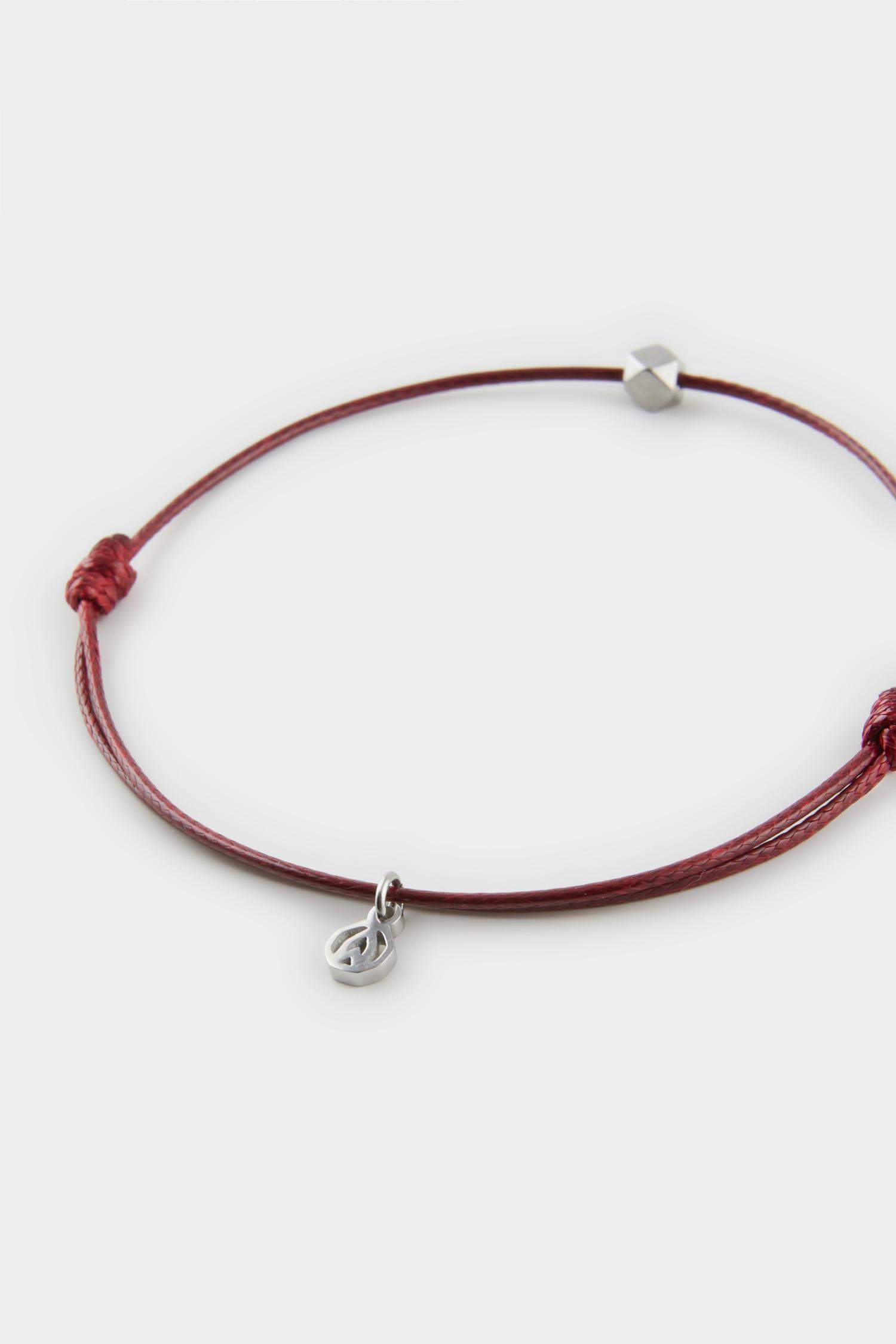 AtolyeWolf x DeFacto Unısex İp Çelik Parçalı Bardo Şans Bileklik