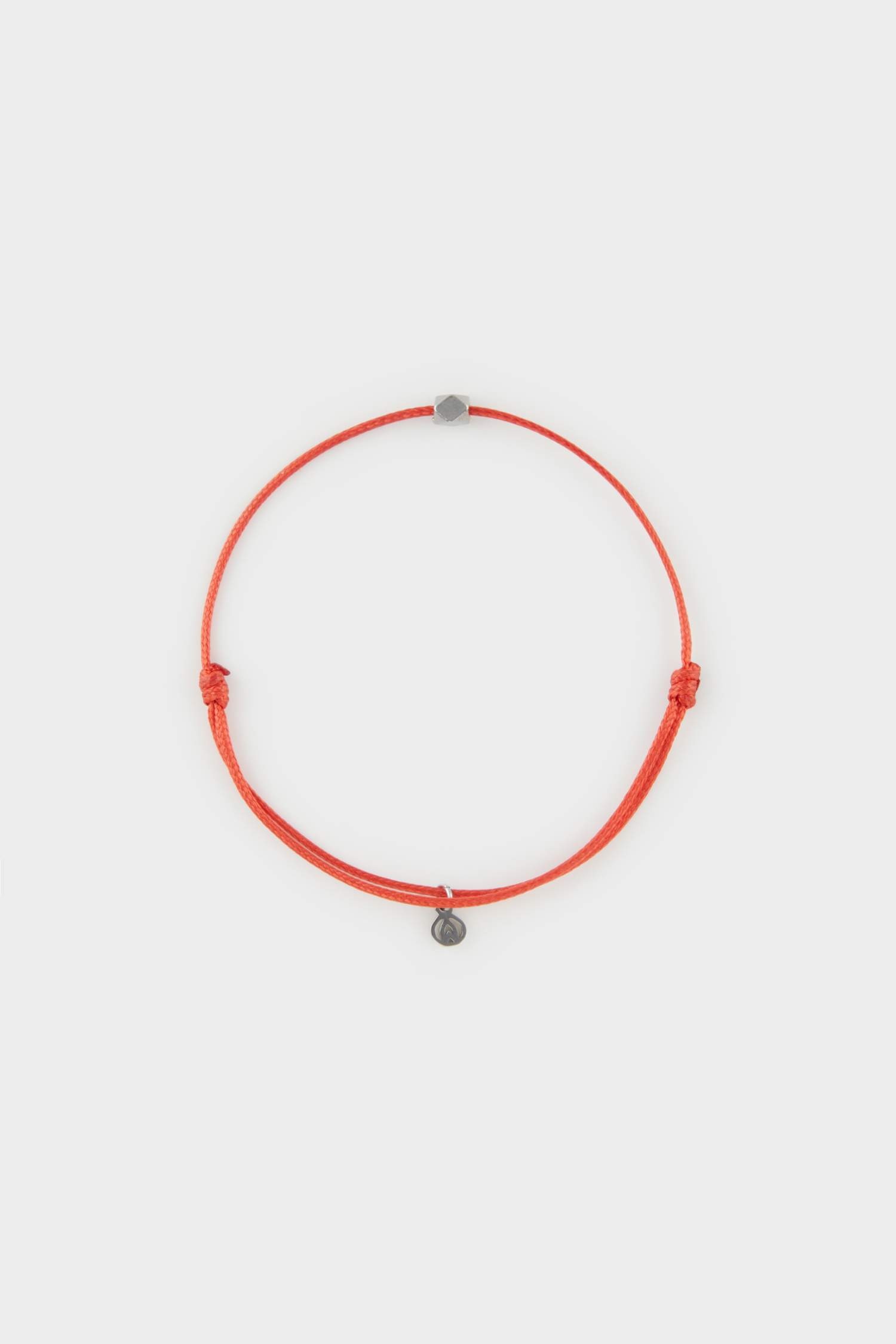 Bracelet porte-bonheur unisexe avec corde rouge et acier - AtolyeWolf x DeFacto