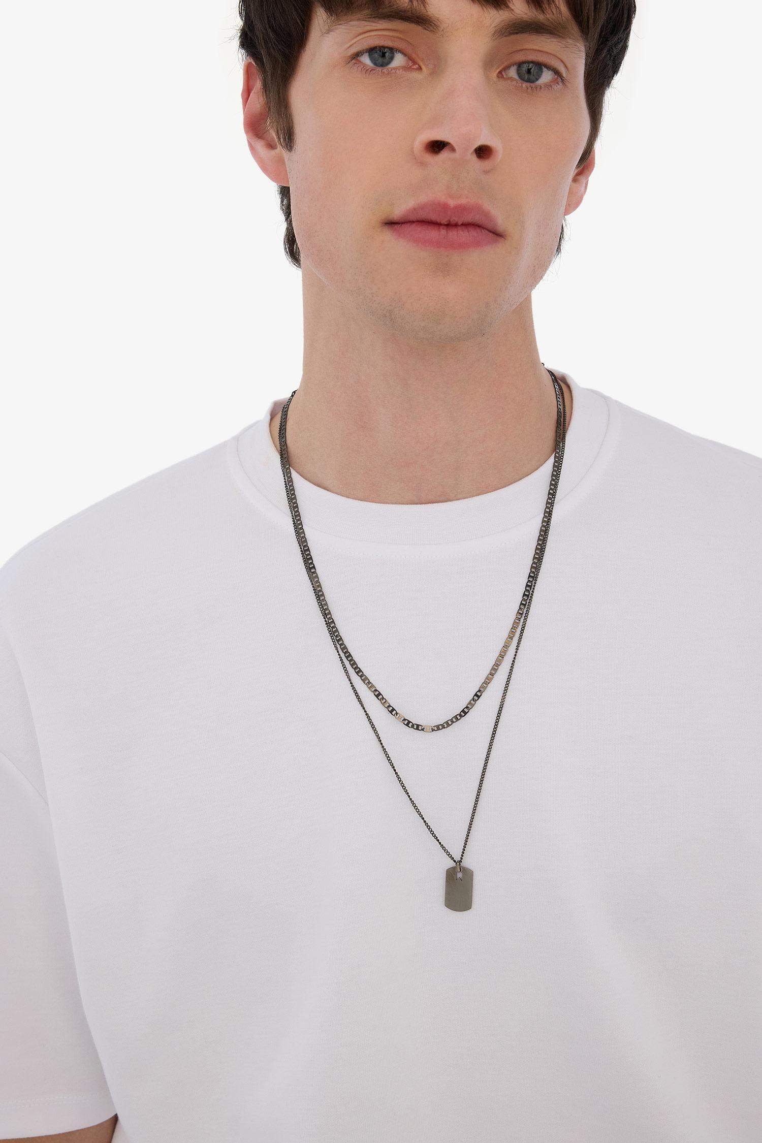 قلادة اسود من AtolyeWolf x DeFacto للجنسين - قطعتين