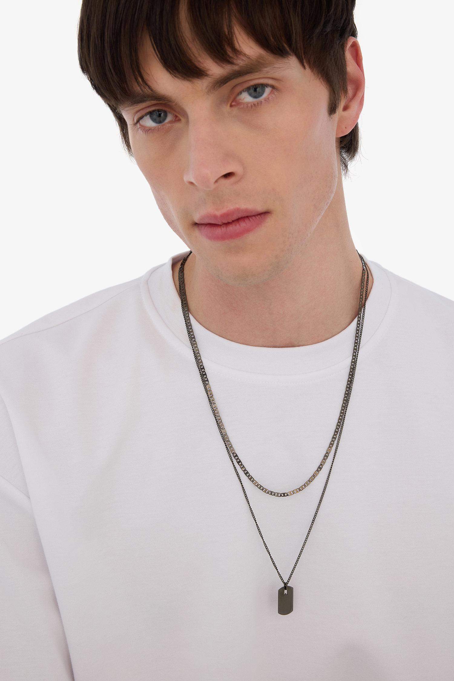 قلادة اسود من AtolyeWolf x DeFacto للجنسين - قطعتين