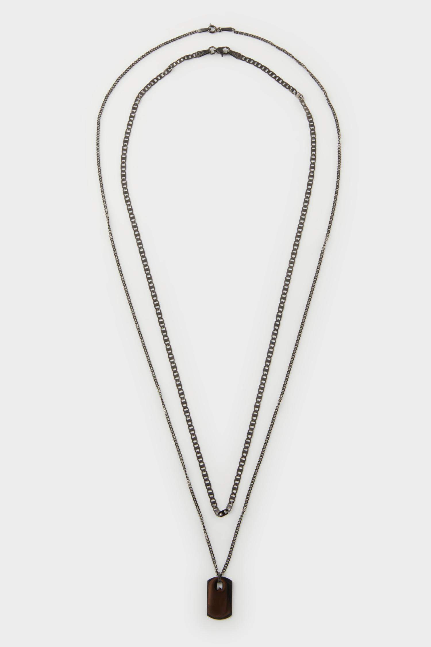 قلادة اسود من AtolyeWolf x DeFacto للجنسين - قطعتين