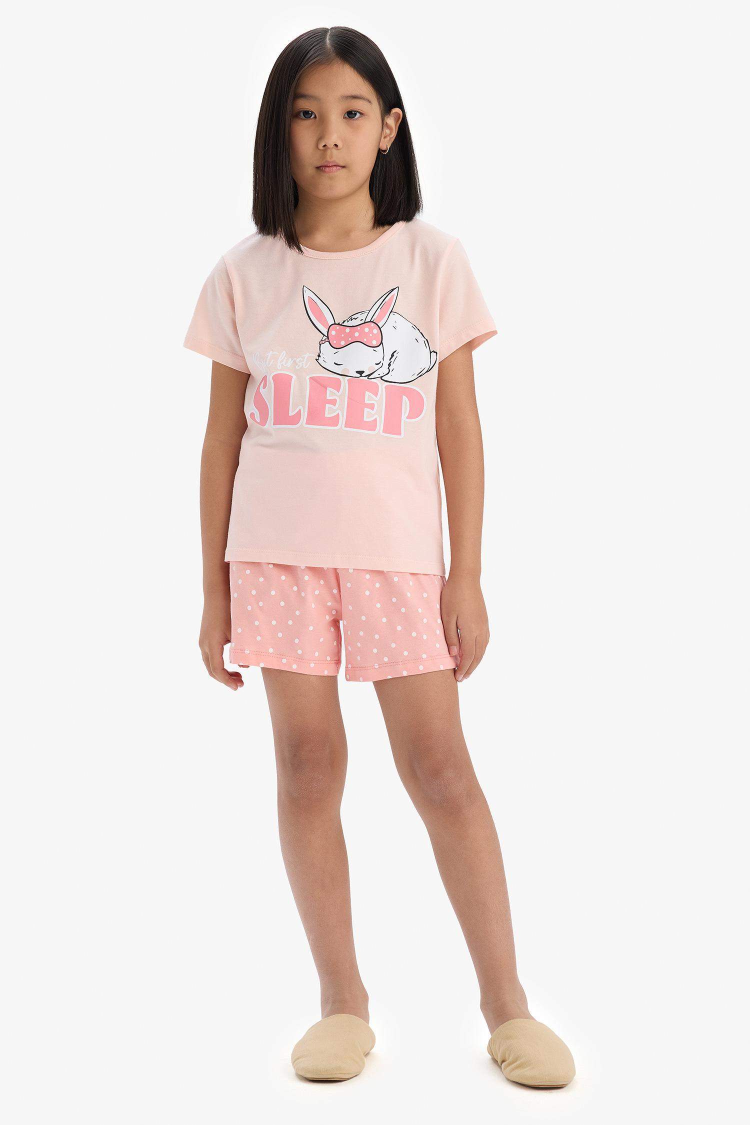 Girl Top Shorts 2 Piece Pajama Set