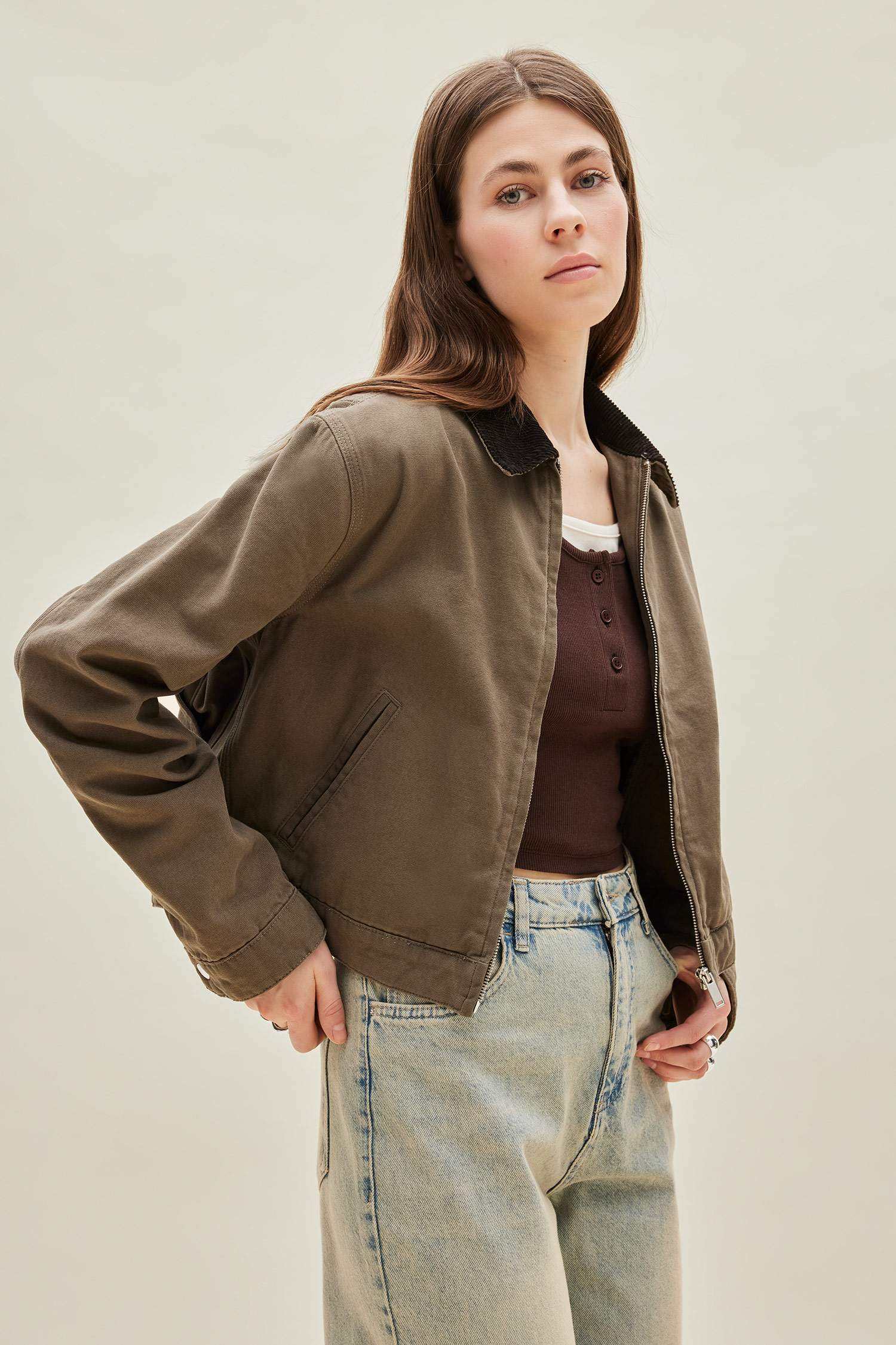 поло жаға Пальто