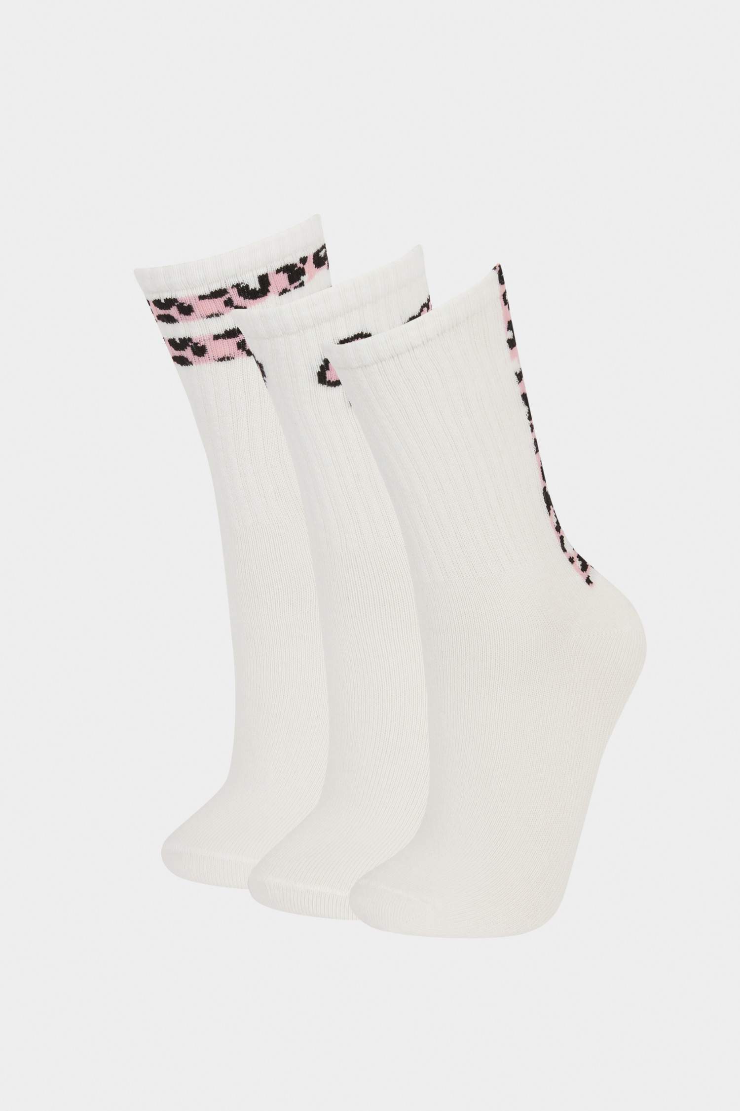 Kız Çocuk 3'lü Pamuklu Uzun Çorap