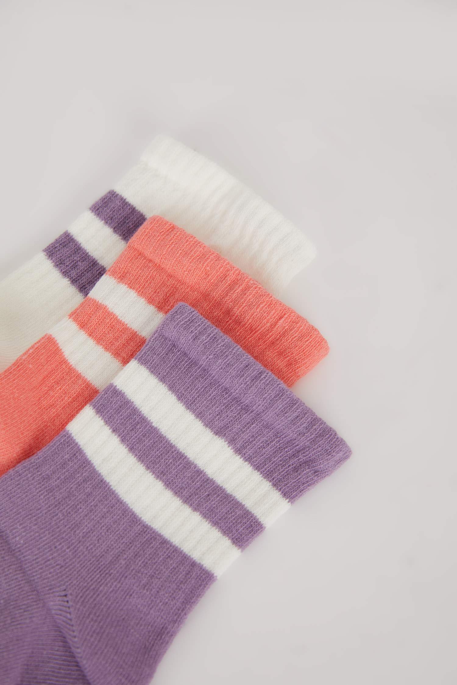 Girl 3 Piece Cotton Long Socks