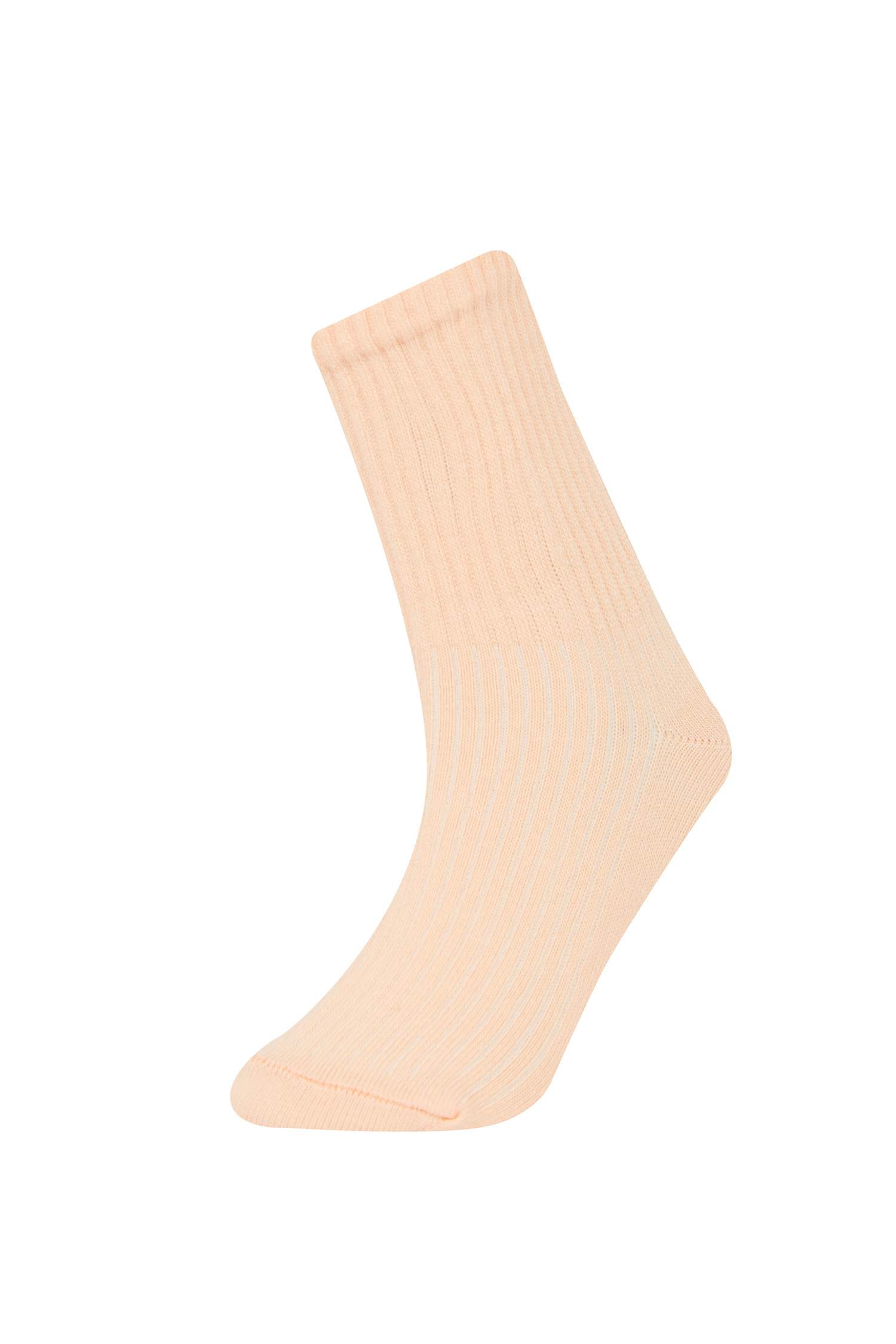 جوارب طويلة قطن بناتي - 5 قطع