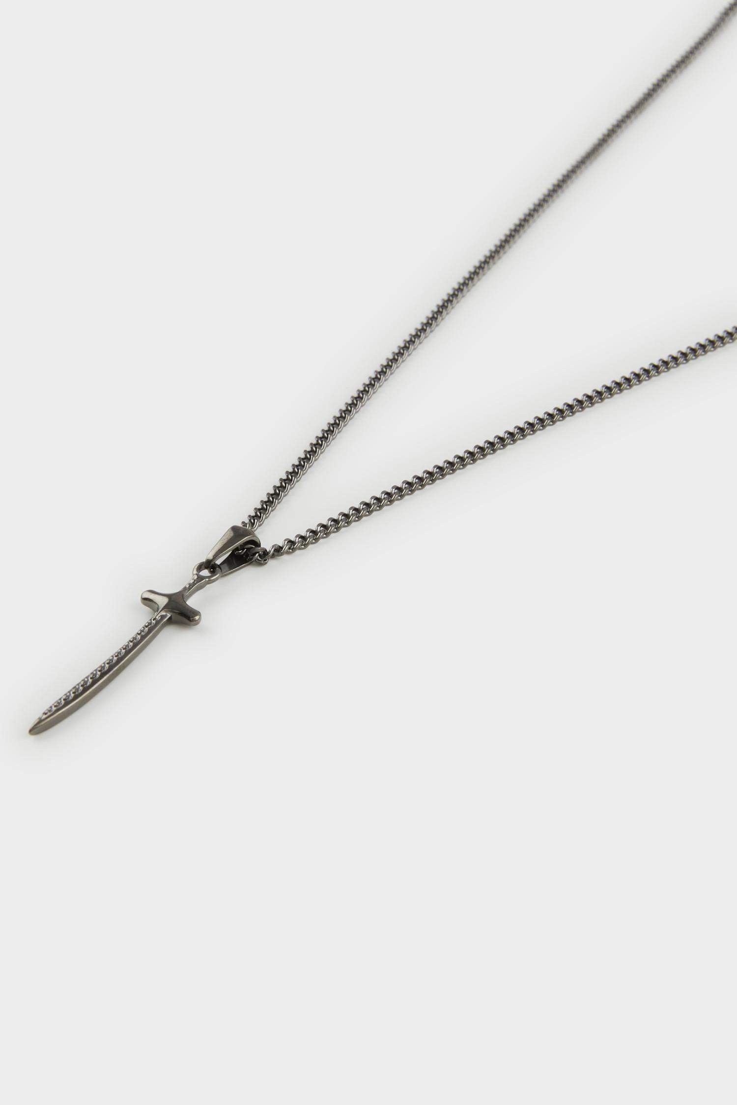 Atolyewolf x Defacto Erkek Kılıç Kalkan Figürlü Zincir 2'li Kolye