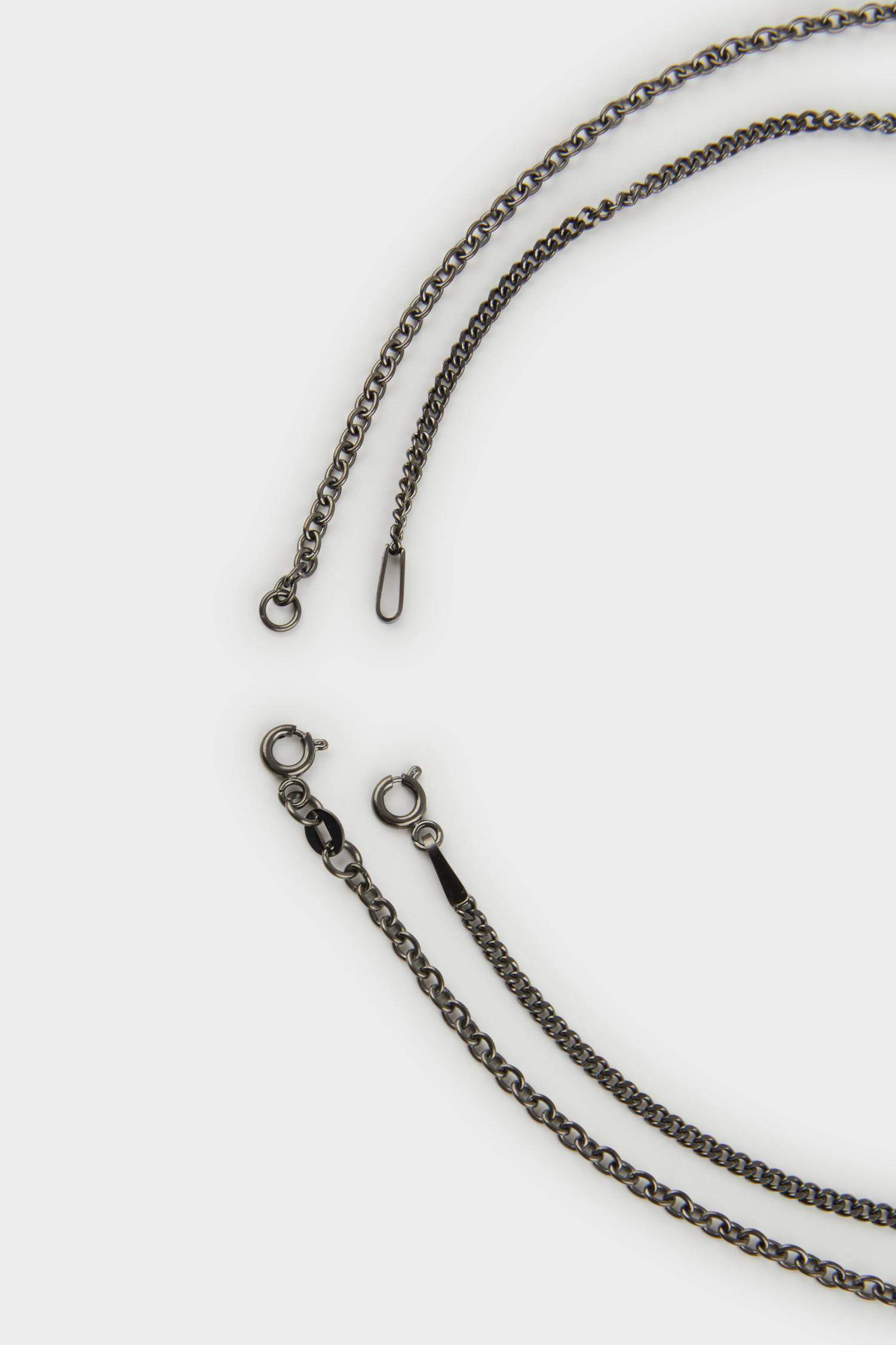 Atolyewolf x Defacto Erkek Kılıç Kalkan Figürlü Zincir 2'li Kolye