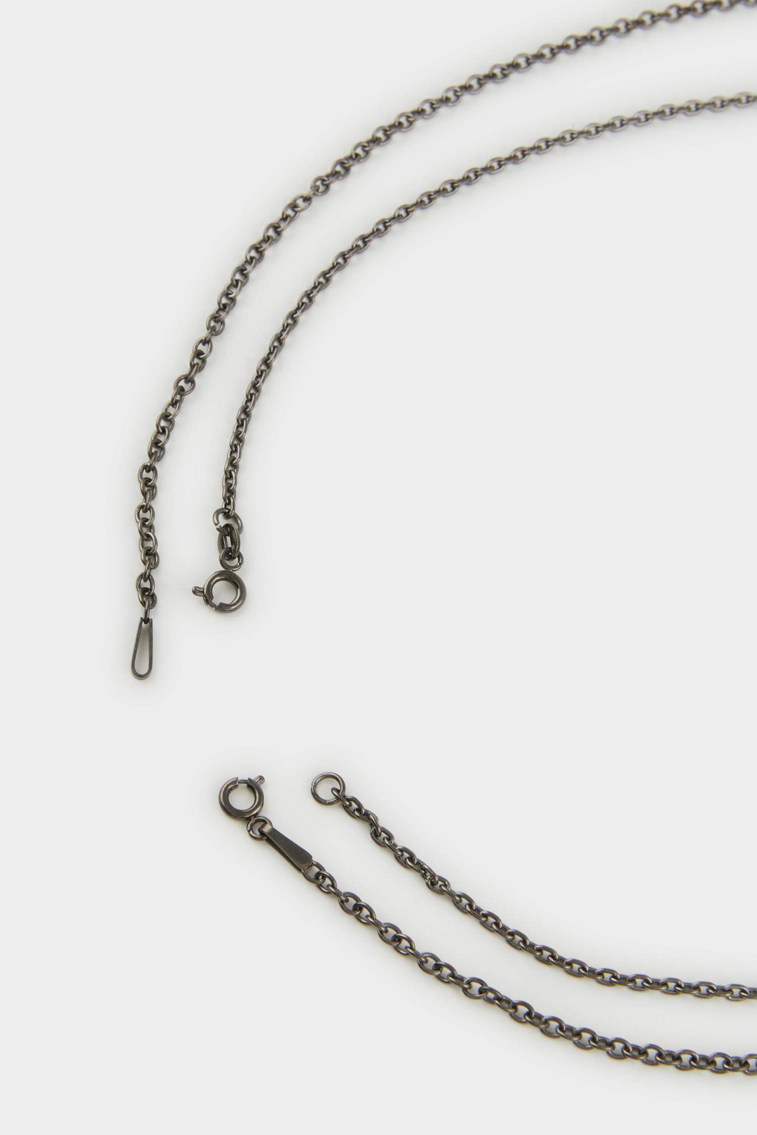 Atolyewolf x DeFacto Erkek Sütun Figürlü Zincir 2'li Kolye