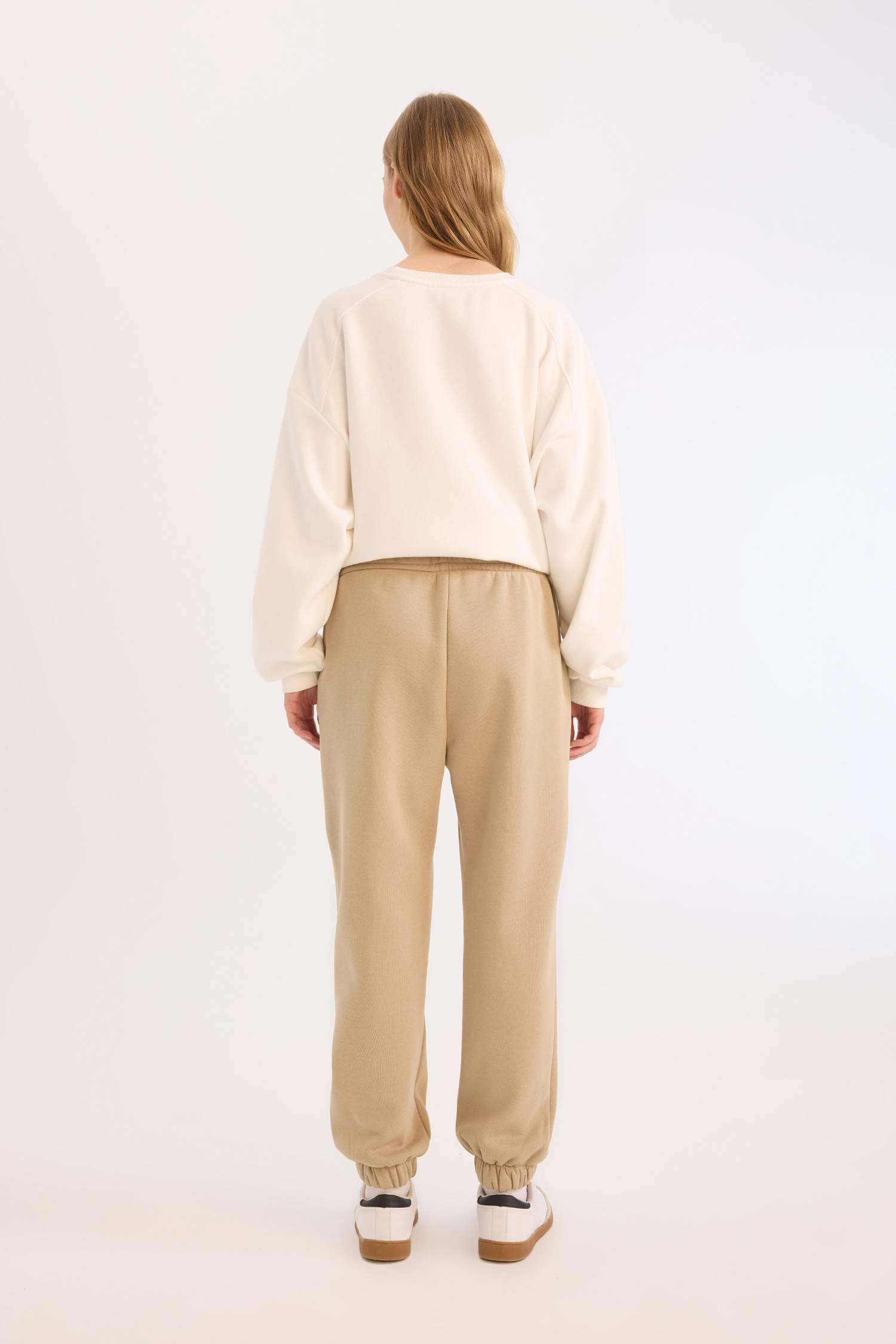 Coool Kalın Jogger Eşofman Altı Basic Düz Cepli Beli Paçası Lastikli 