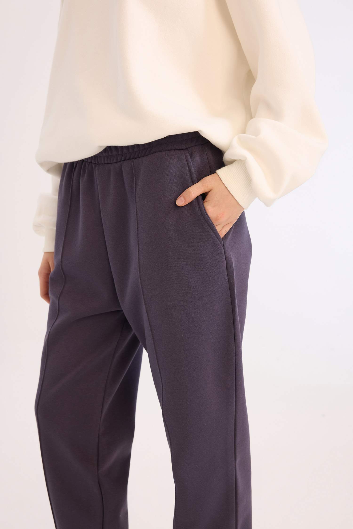 Coool Kalın Jogger Eşofman Altı Basic Düz Cepli Beli Paçası Lastikli