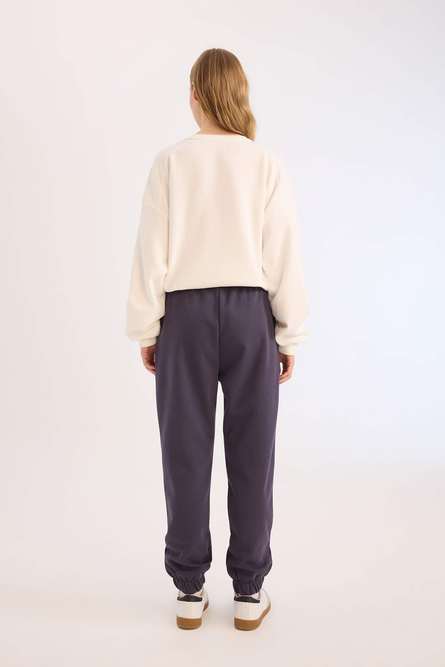 Coool Kalın Jogger Eşofman Altı Basic Düz Cepli Beli Paçası Lastikli