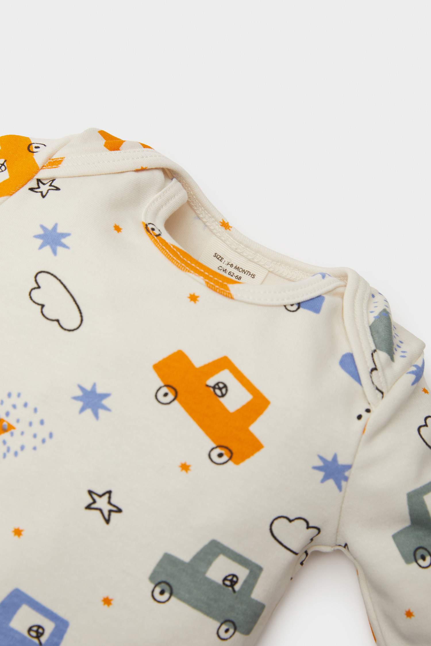 Body imprimé véhicules à boutons-pression pour bébé garçon