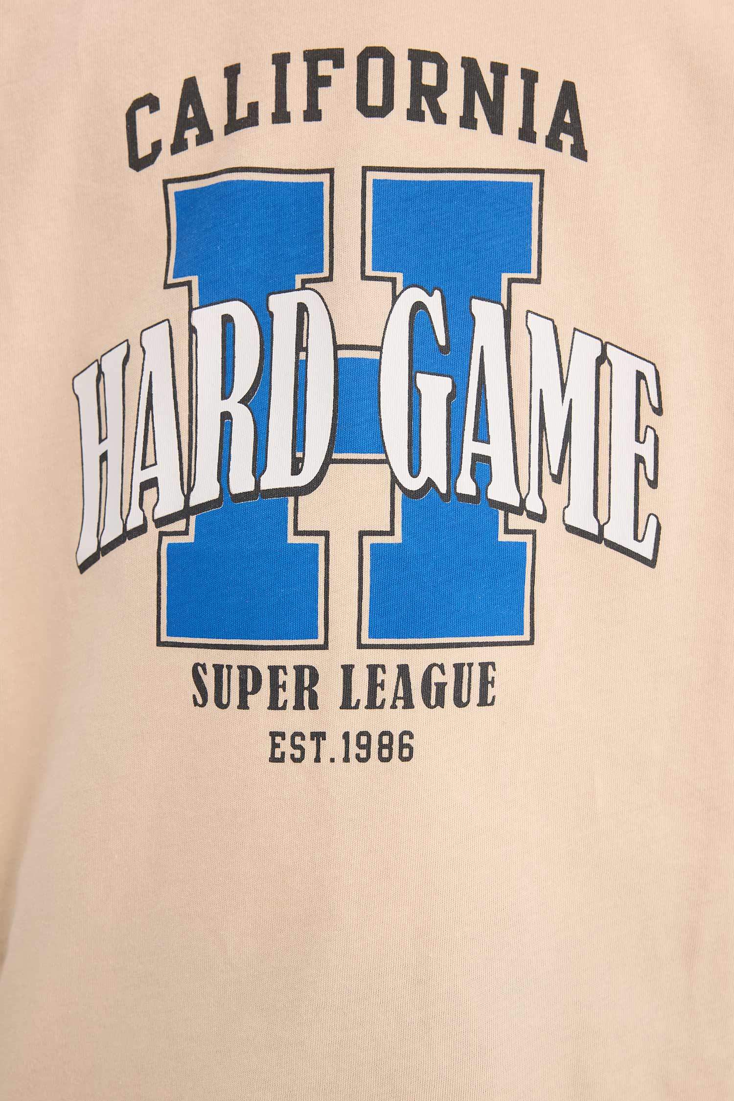 Erkek Çocuk Bisiklet Yaka Baskılı Kısa Kollu Tişört