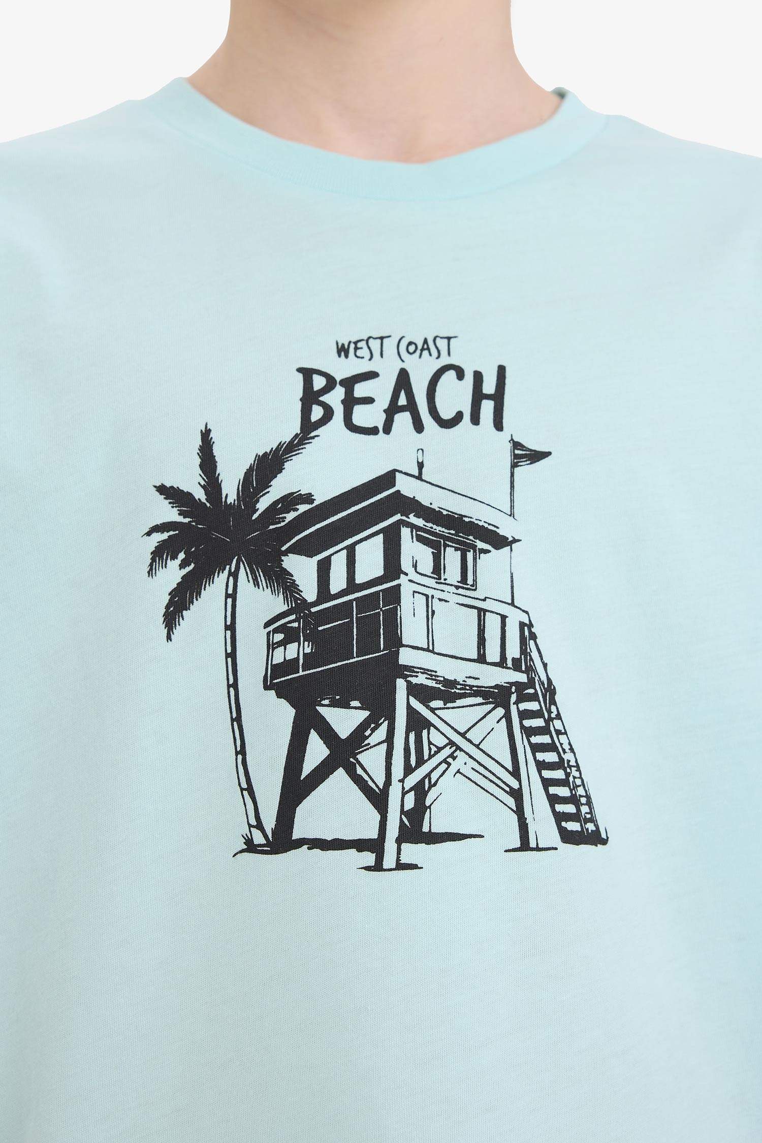 Boy Regular Fit Crew Neck Printed Short Sleeve T-Shirt